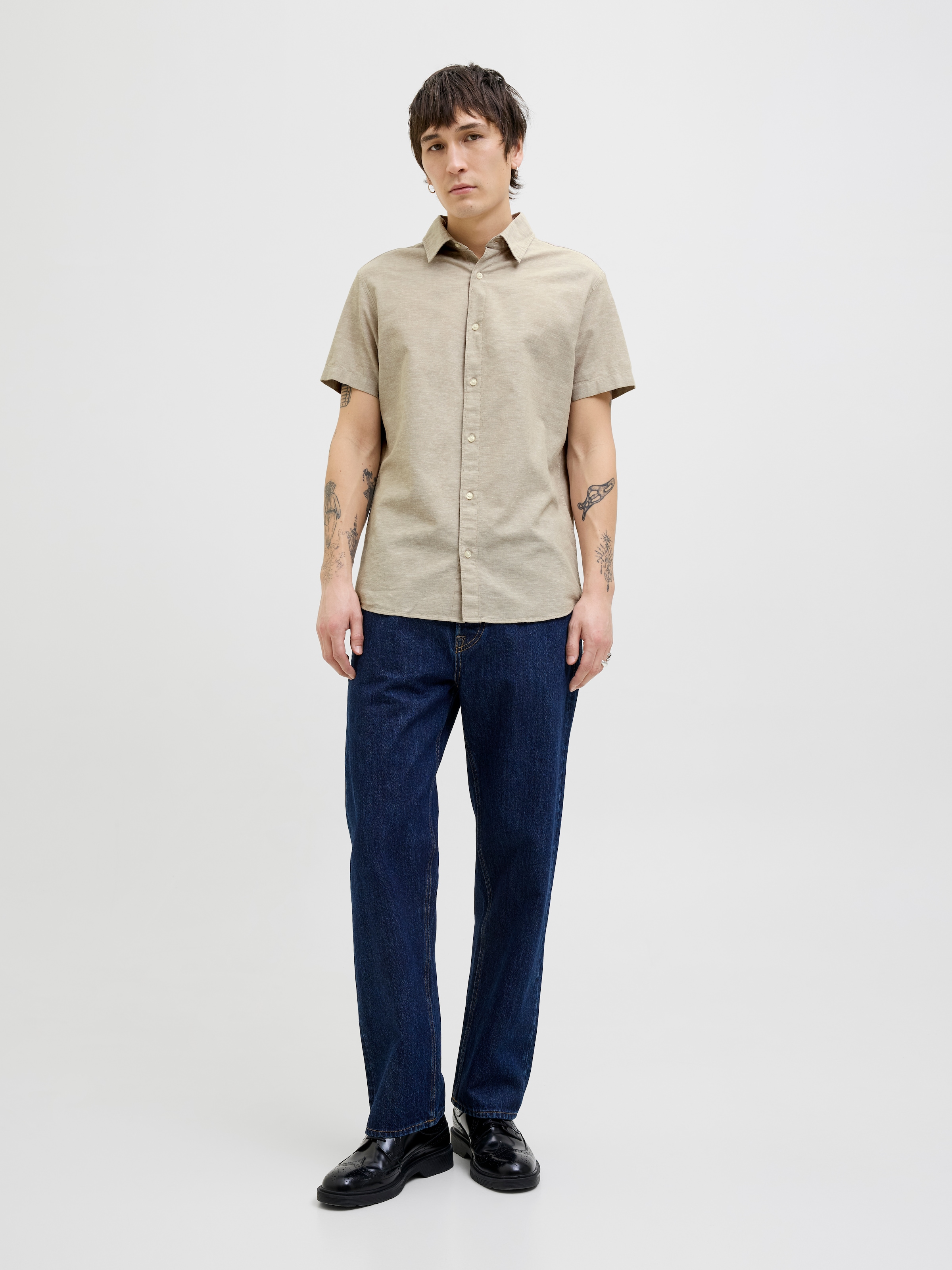 Jack & Jones Kurzarmhemd »JJEBREEZE SHIRT SS SN«, mit Hemdkragen