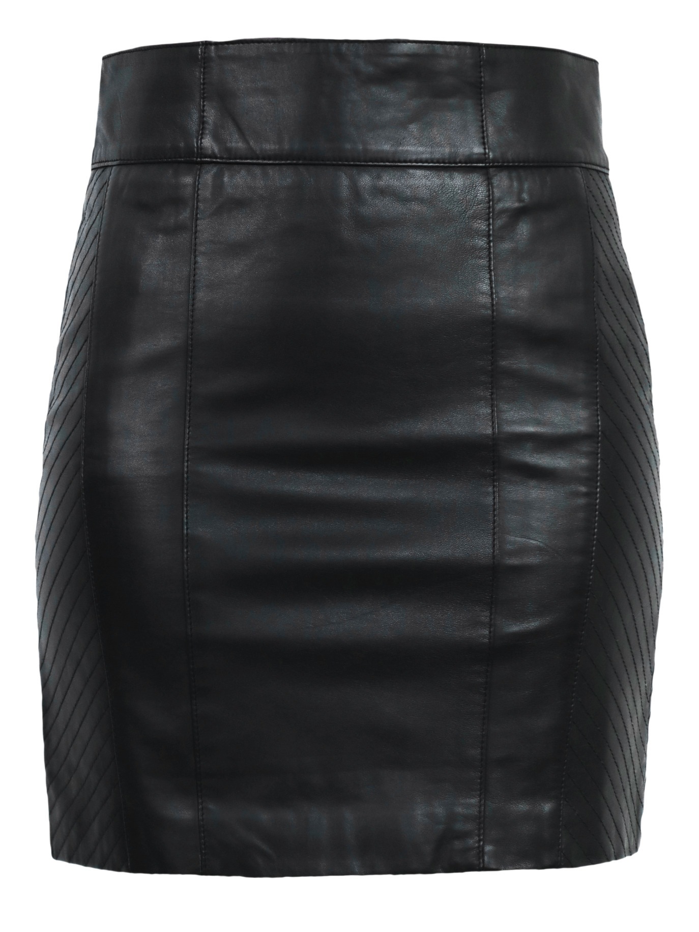 RICANO Minirock "Lederrock 1264 Skirt" Handgefertigt aus echtem Leder