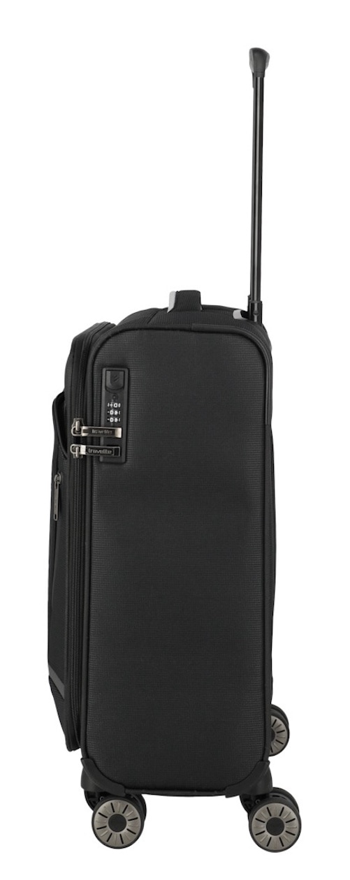 travelite Handgepäck-Trolley »JETPACK Multi Light 4 Cabin, konzipiert für Condor & Ryanair«, 4 Rollen, Weichgepäck-Koffer Handgepäck für die meisten gängigen Airlines