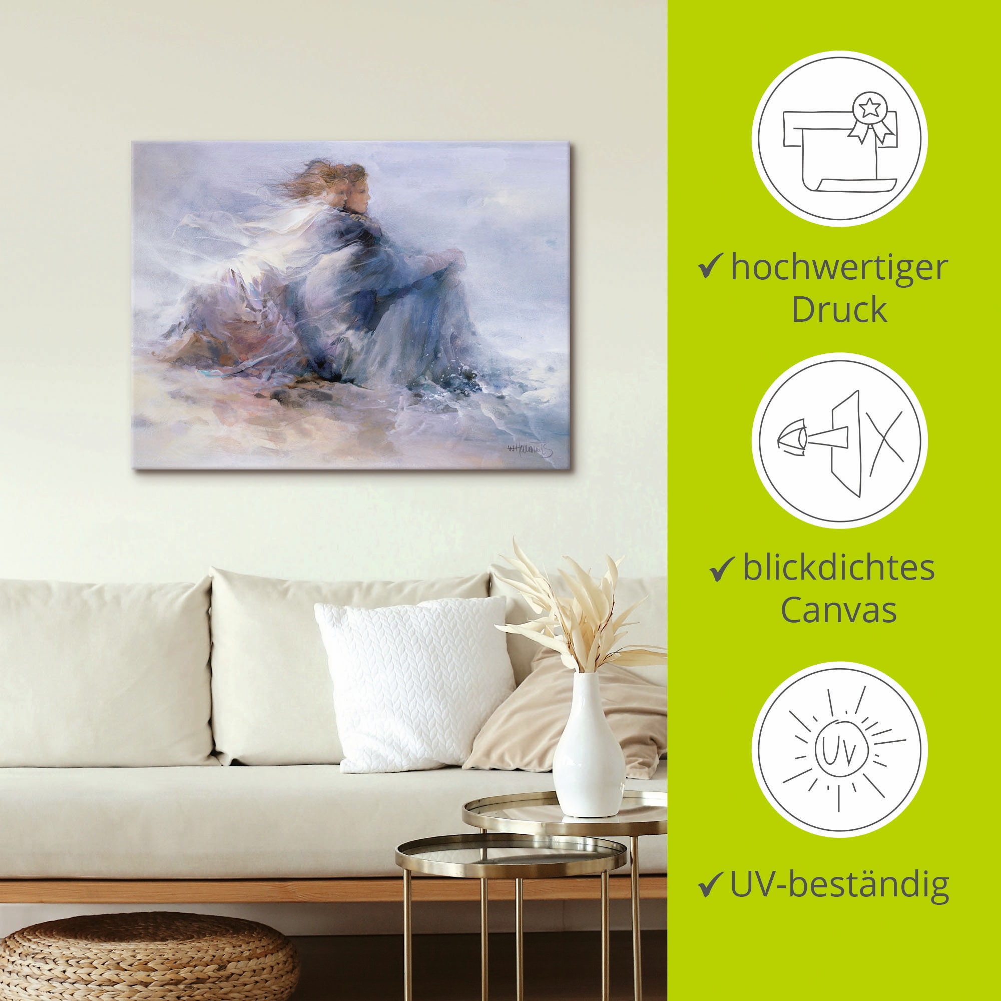 Artland Wandbild »Endlose Freiheit«, Paar, (1 St.), als Leinwandbild, Poster in verschied. Größen