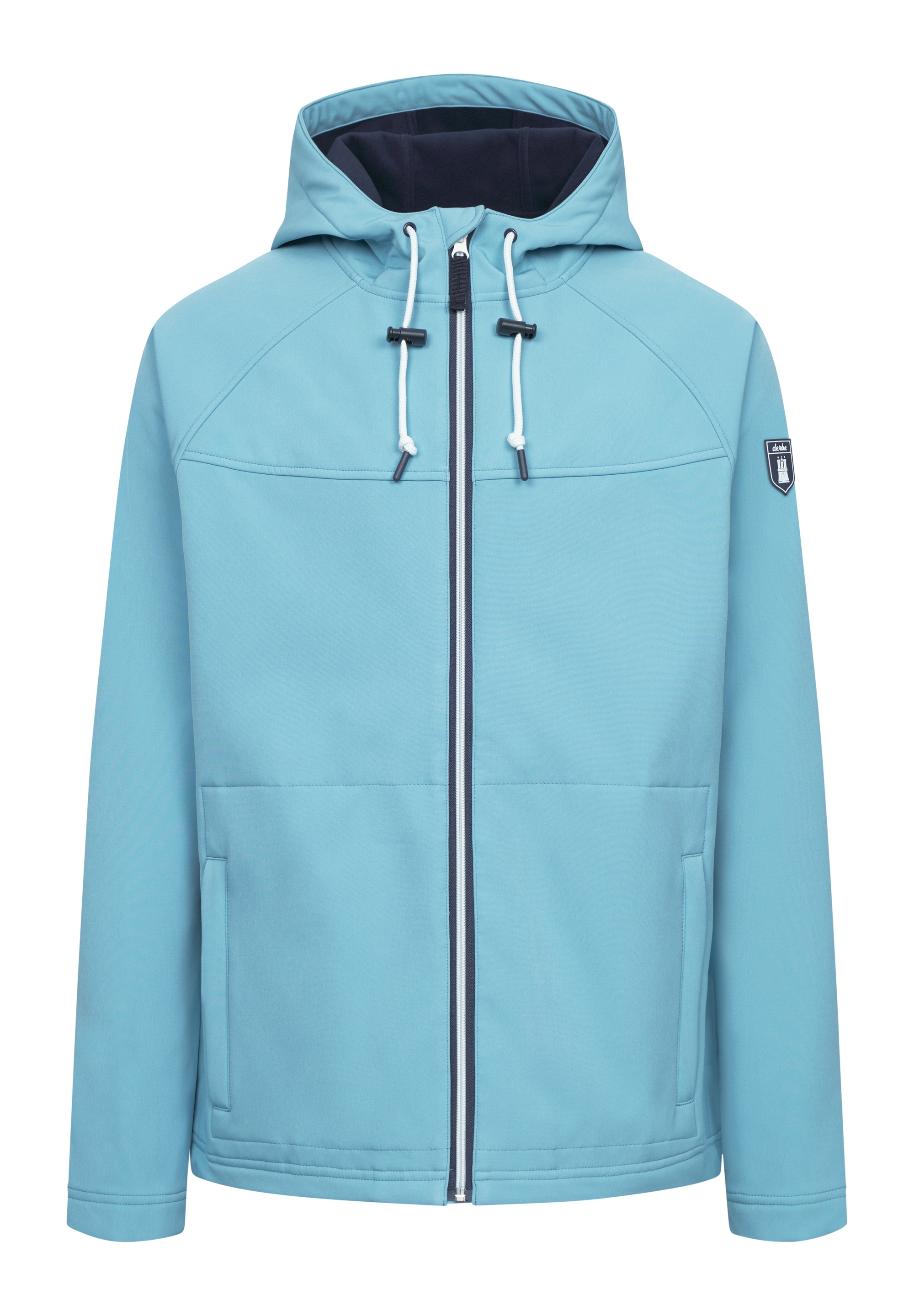 Derbe Softshelljacke »Isleby«, mit Kapuze, Wasserabweisend, winddicht, atmungsaktiv, wärmendes Fleece innen