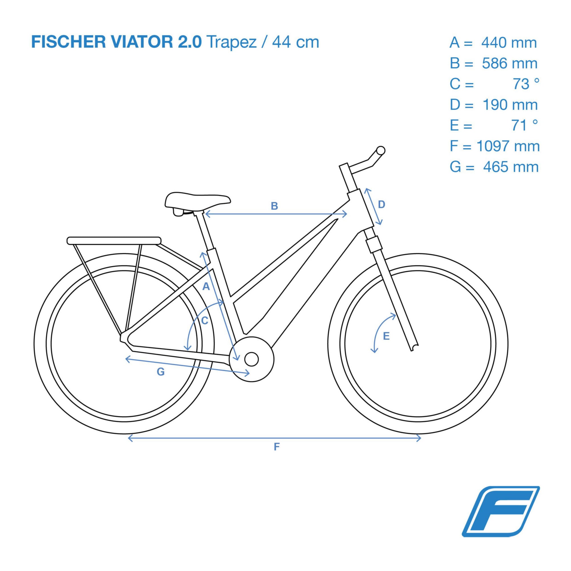 FISCHER Fahrrad E-Bike »VIATOR 2.0 Damen 557 44«, 8 Gang, Shimano, Acera, Pedelec, Elektrofahrrad für Damen, Trekkingrad