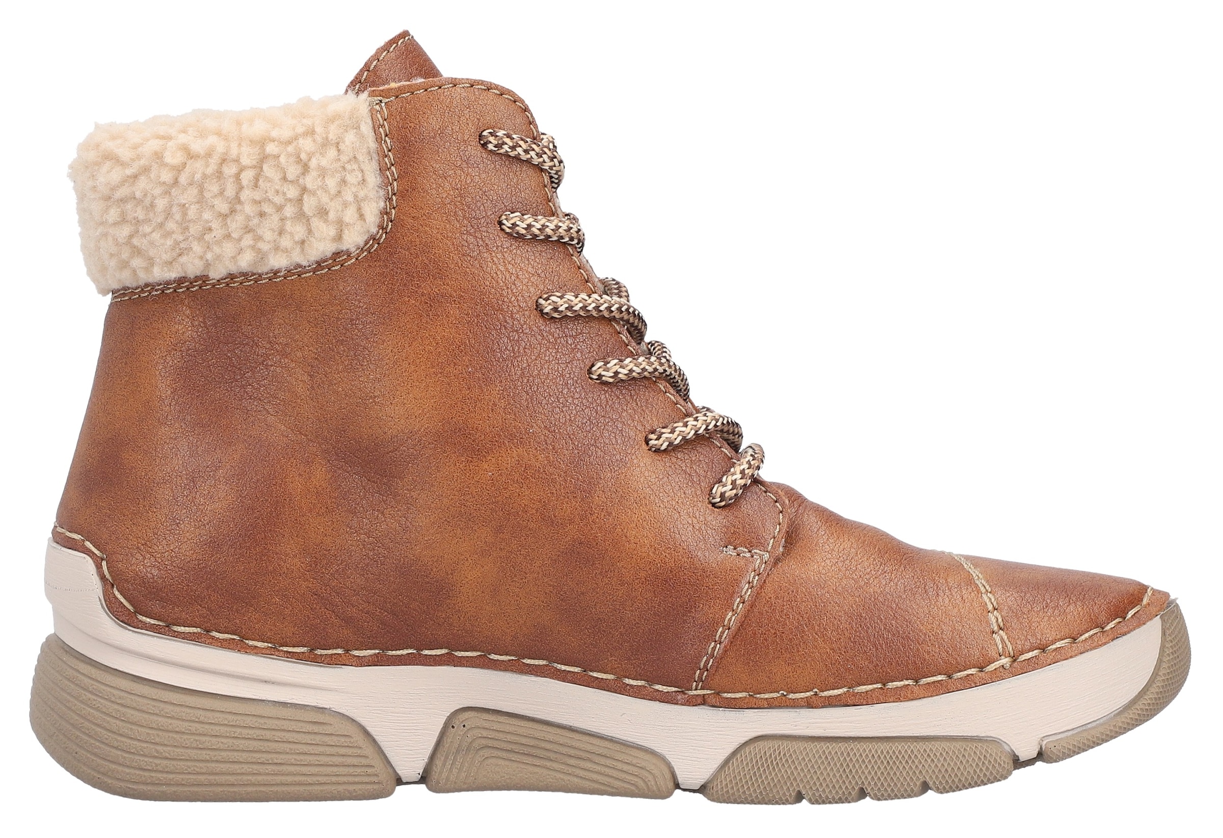 Rieker Winterboots, Schnürboots, Stiefelette, Casual-Boots mit Reißverschluss außen