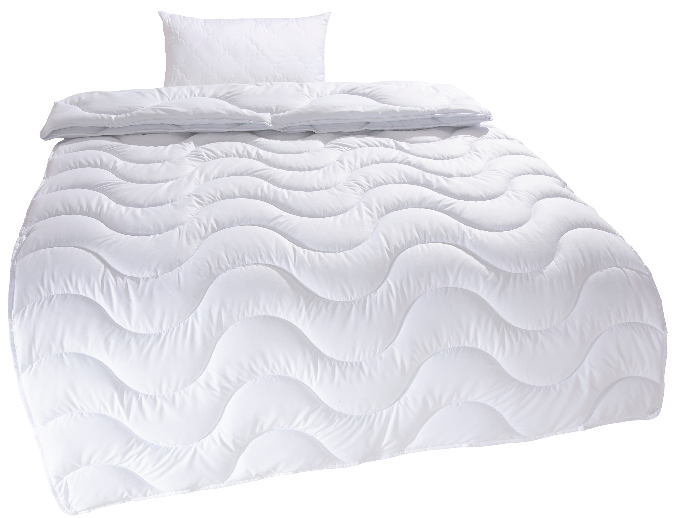 my home Microfaserbettdecke + Microfaserkissen "Mailo, Bettdecke 135x200 cm günstig online kaufen