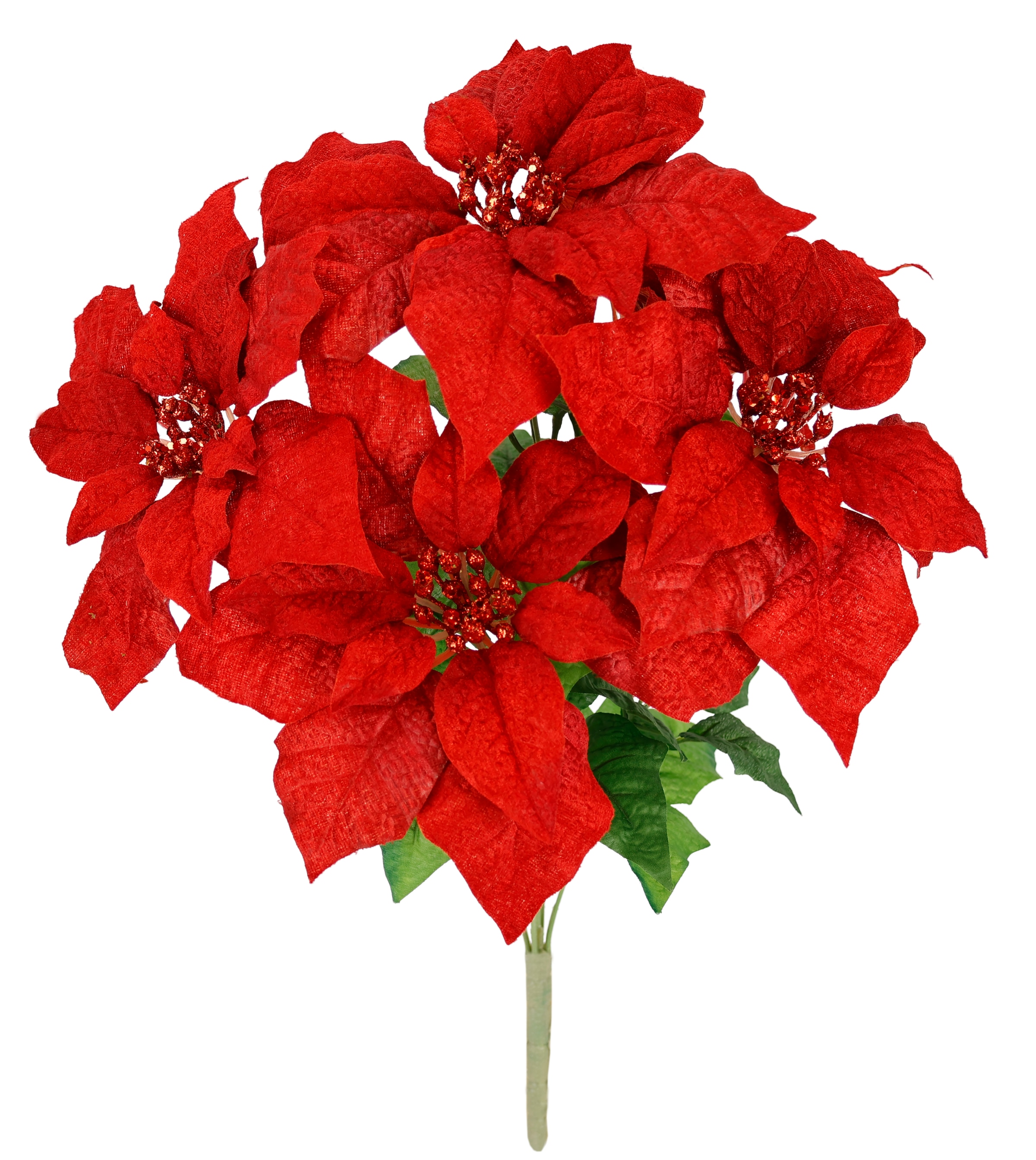 Kunstblumenstrauß »Bouquet Poinsettia«, Weihnachtsstern Christstern Weihnachtsdeko...