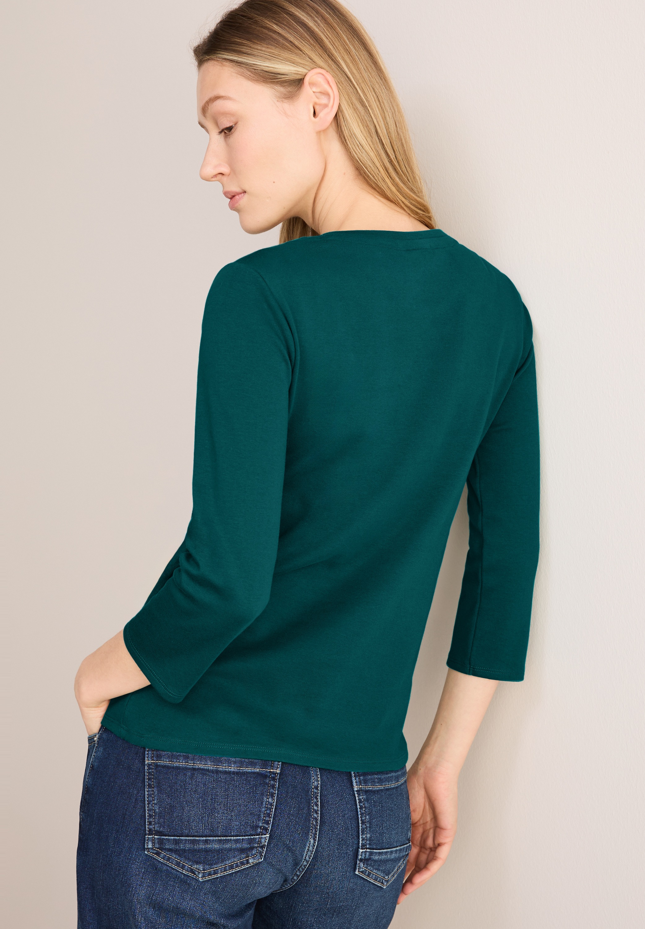 Cecil 3/4-Arm-Shirt, aus reiner Baumwolle