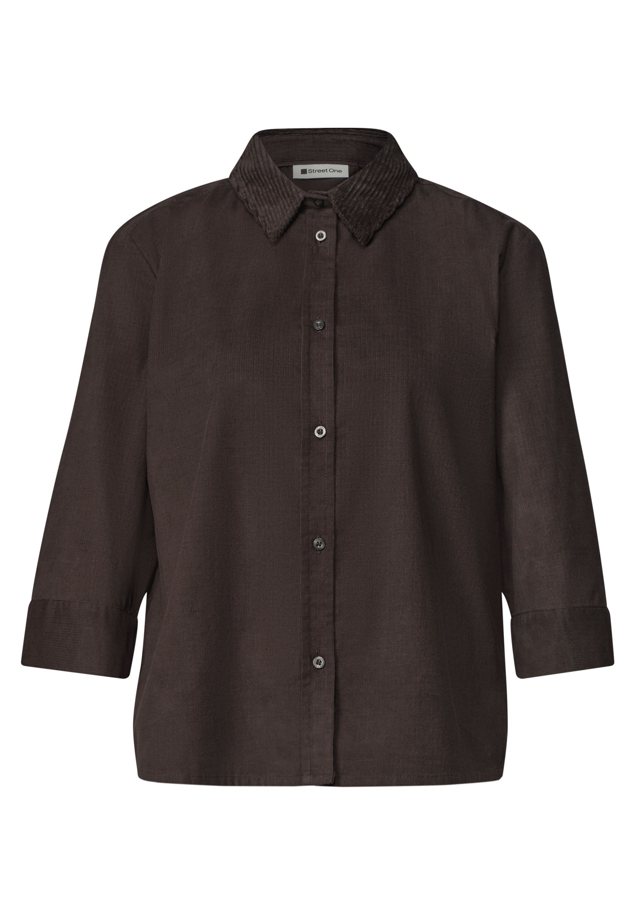 STREET ONE Hemdbluse in Cord-Optik