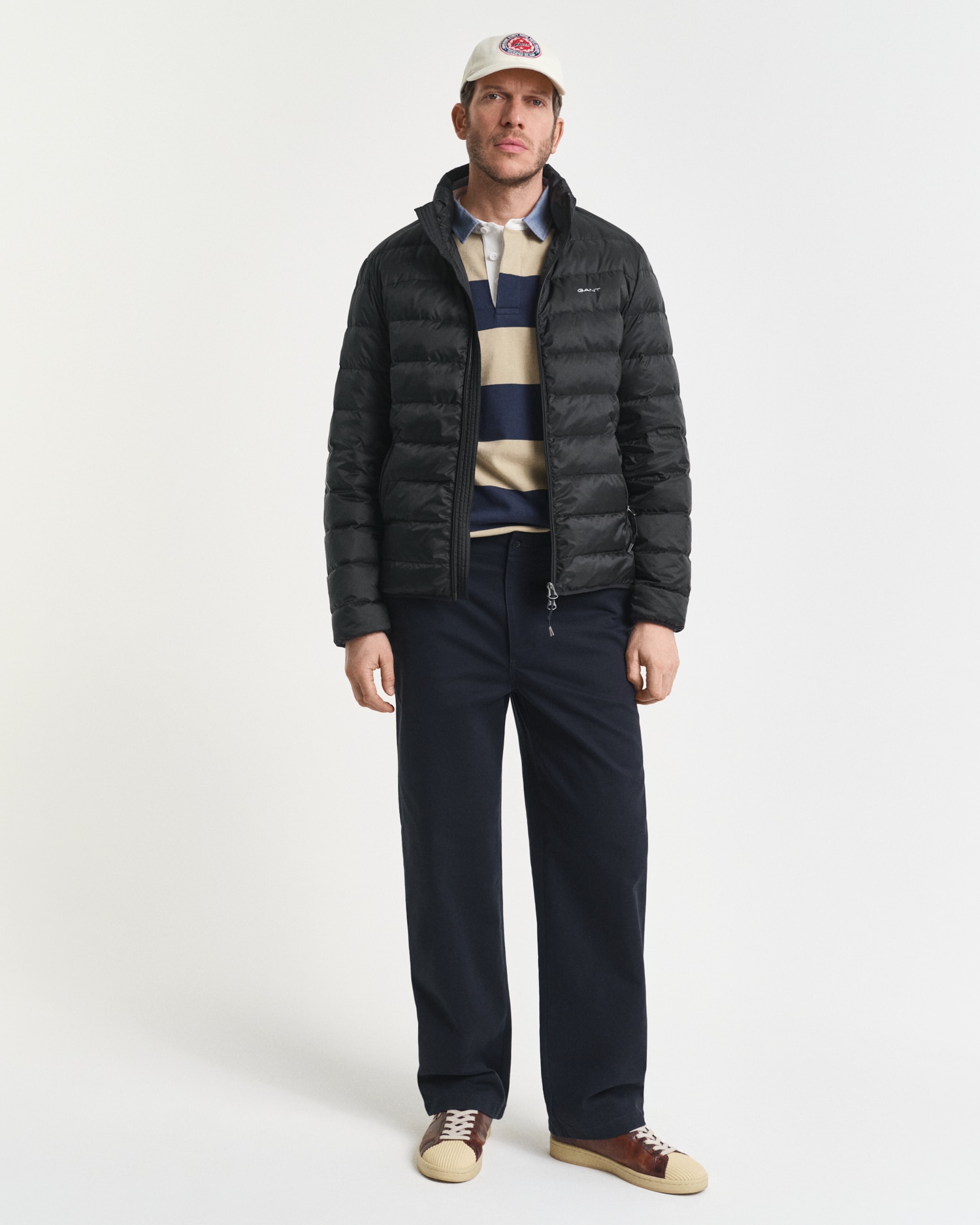 Gant Steppjacke »LIGHT DOWN JACKET«, 2-Wege-Reißverschluss, Übergangsjacke, regular fit