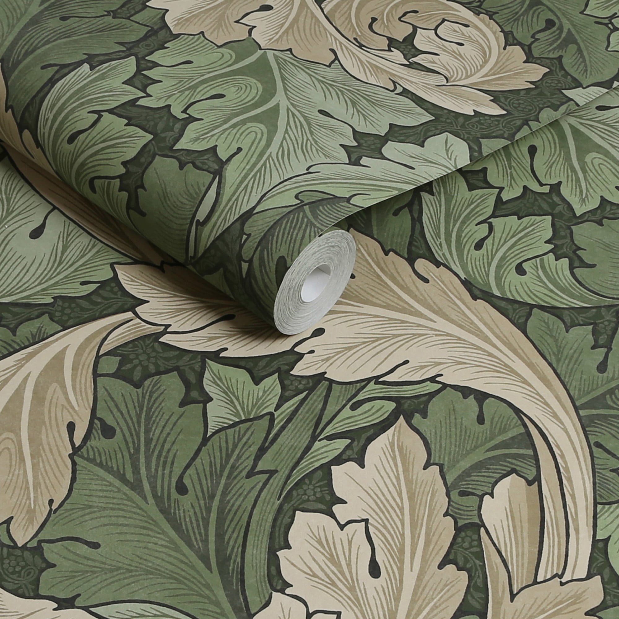 WILLIAM MORRIS AT HOME Vliestapete »Acanthus« Retro texturiert Design Tapeten