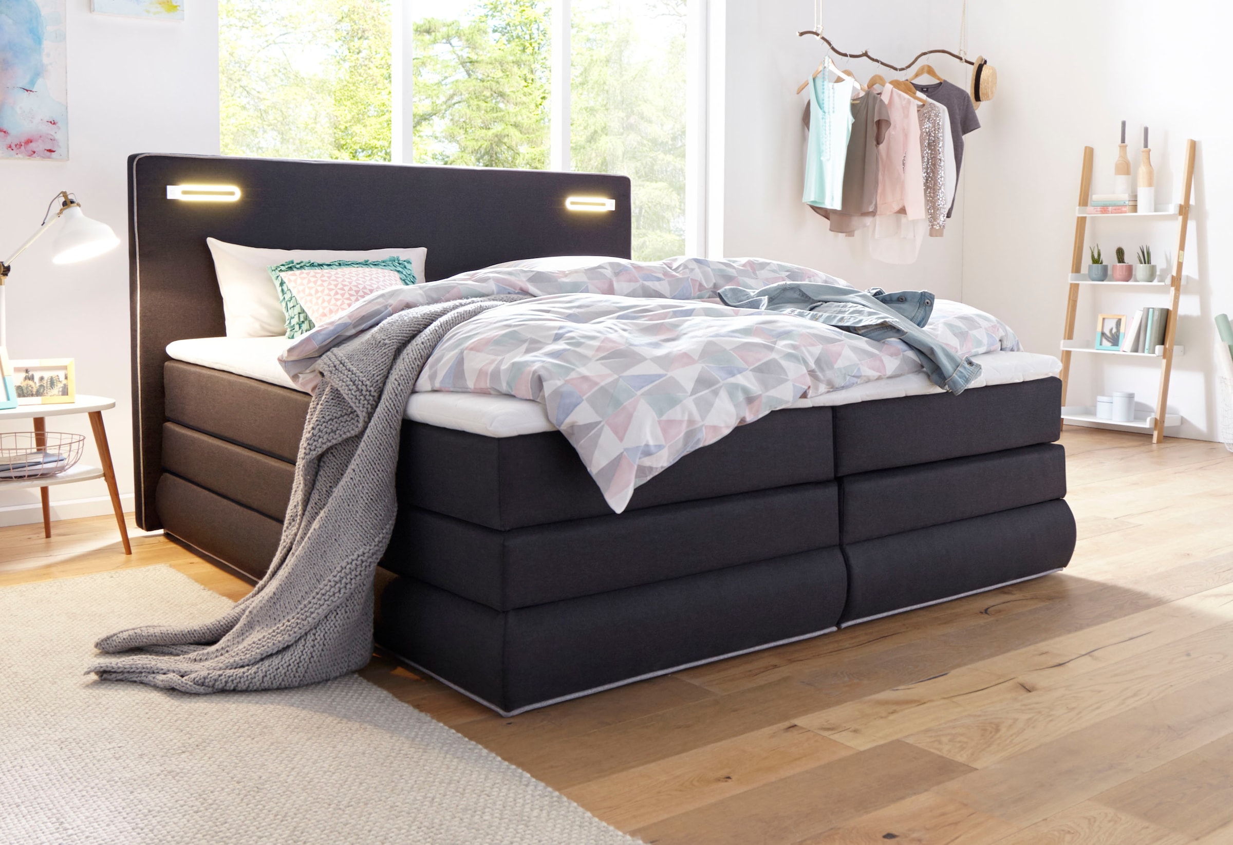 COLLECTION AB Boxspringbett "Ninoni mit Kaltschaummatratze", inkl. Bettkast günstig online kaufen