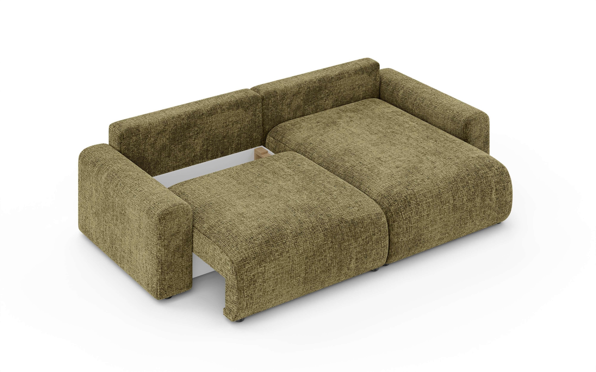 Home affaire Ecksofa »LAKESIDE klein mit Bettfunktion und Bettkasten, B/T/H 235/142/84 cm«, L-Form, Recamiere beidseitig montierbar, mit Wellenunterfederung