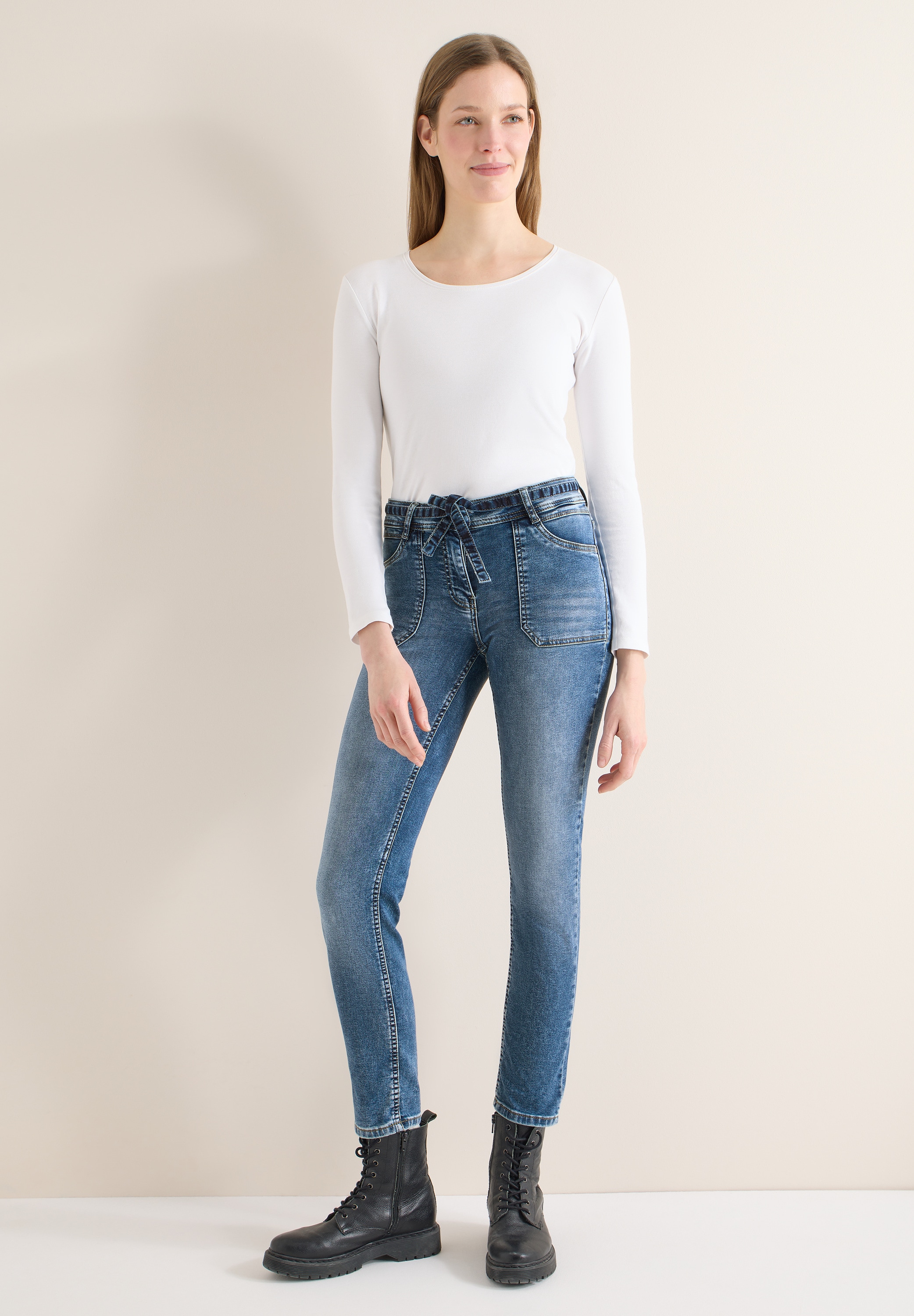 Cecil Comfort-fit-Jeans Middle Waist
