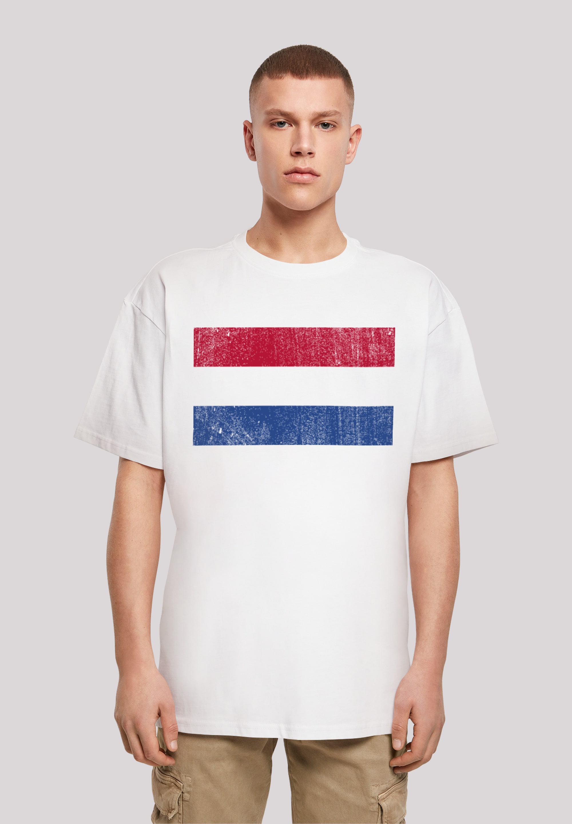 T-Shirt »Netherlands NIederlande Holland Flagge distressed«, Print