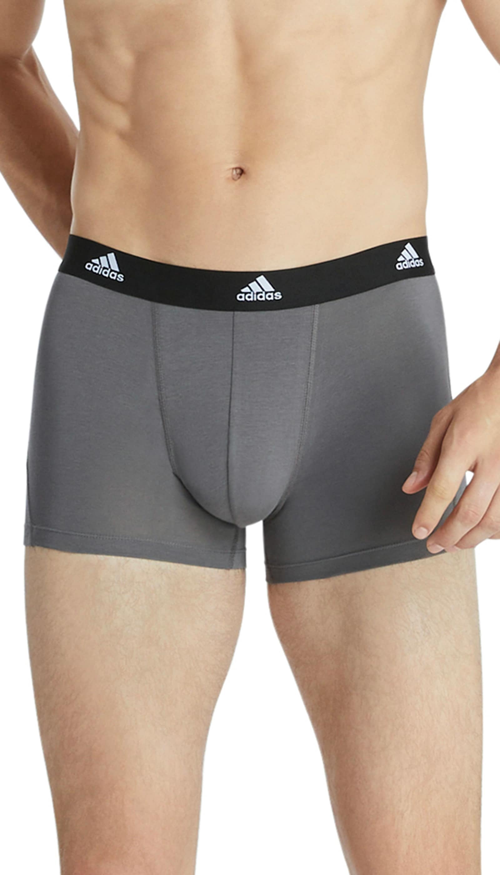 adidas Sportswear Boxer »"Active Flex Cotton"«, (3er-Pack), mit weicher Nahtverarbeitung und tonalem Logo