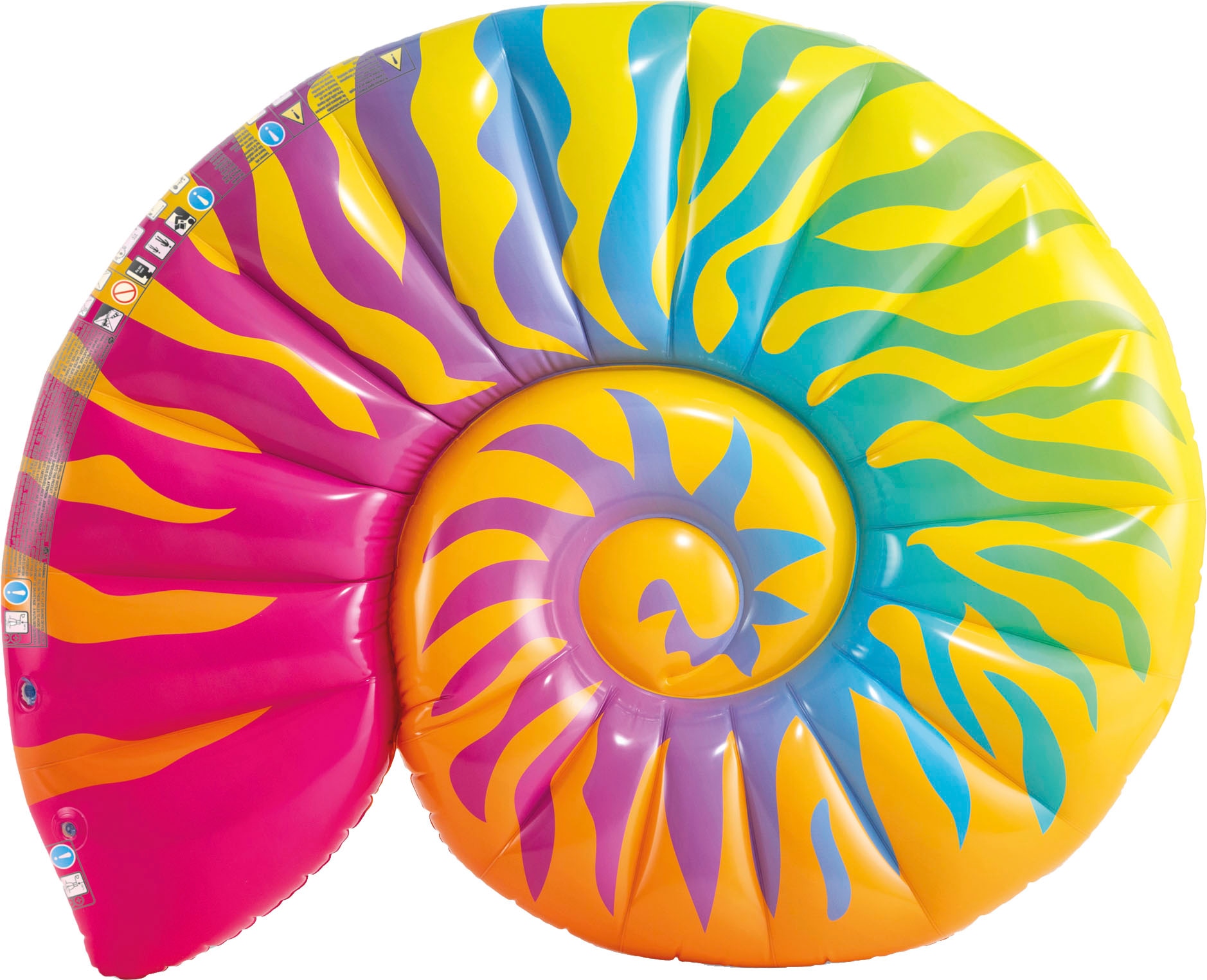 Intex Rechteckpool »»Framepool«549x274x132 cm«, (Set), inkl. Luftmatratze Rainbow Seashell Float