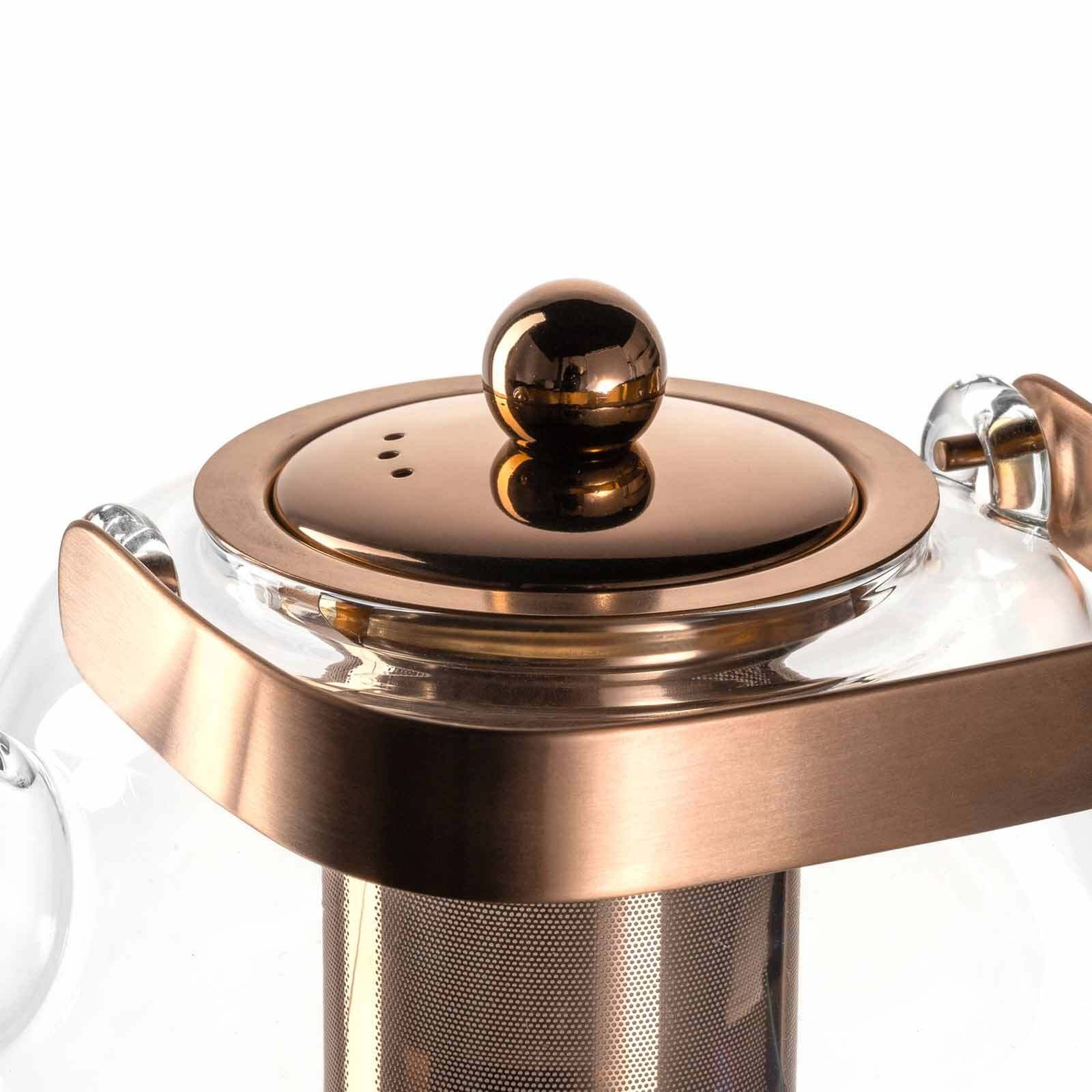 LEONARDO Teekanne »Teekanne mit Metallhenkel Tè Per Te 1,2 Liter transparent«