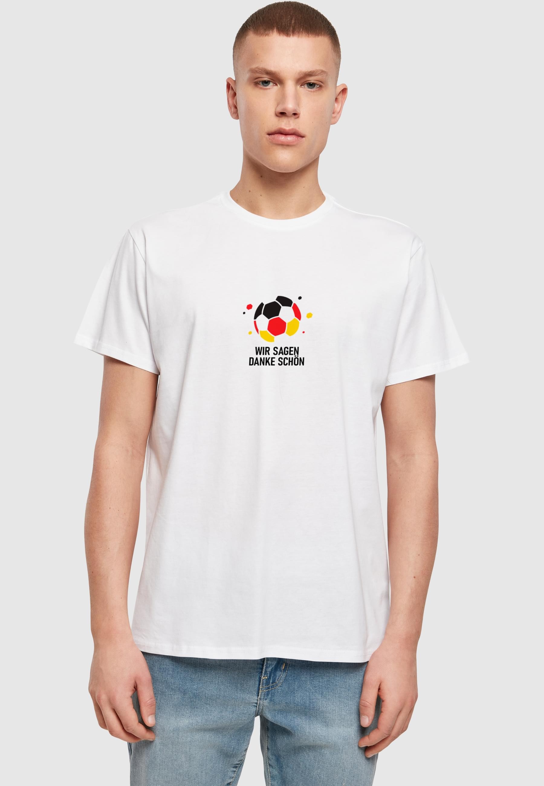 Merchcode T-Shirt »Merchcode Die Flippers - Wir Feiern Die Mannschaft Basic T-Shirt«, (1 tlg.)