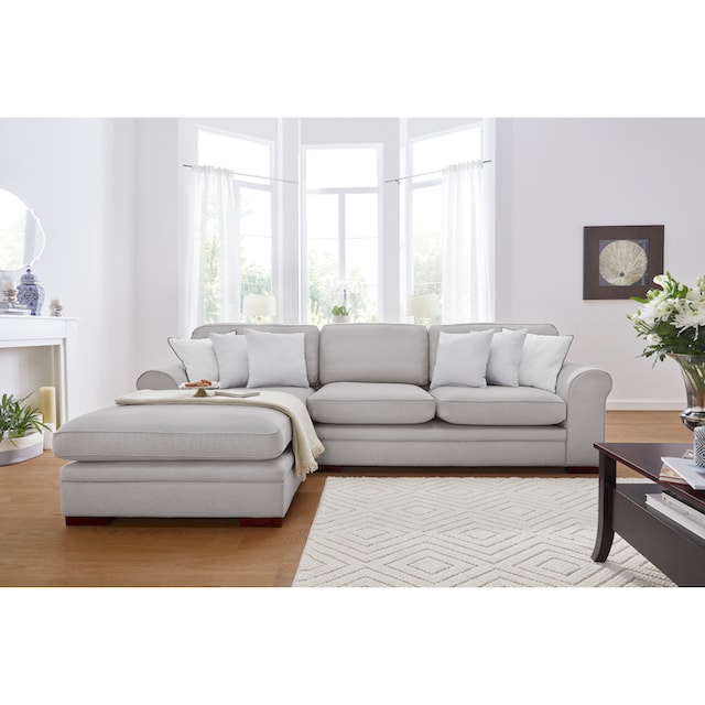 Home weicher Keder 4 Ecksofa »Broughton«, Zierkissen, incl. Sitzkomfort, kaufen affaire BAUR |