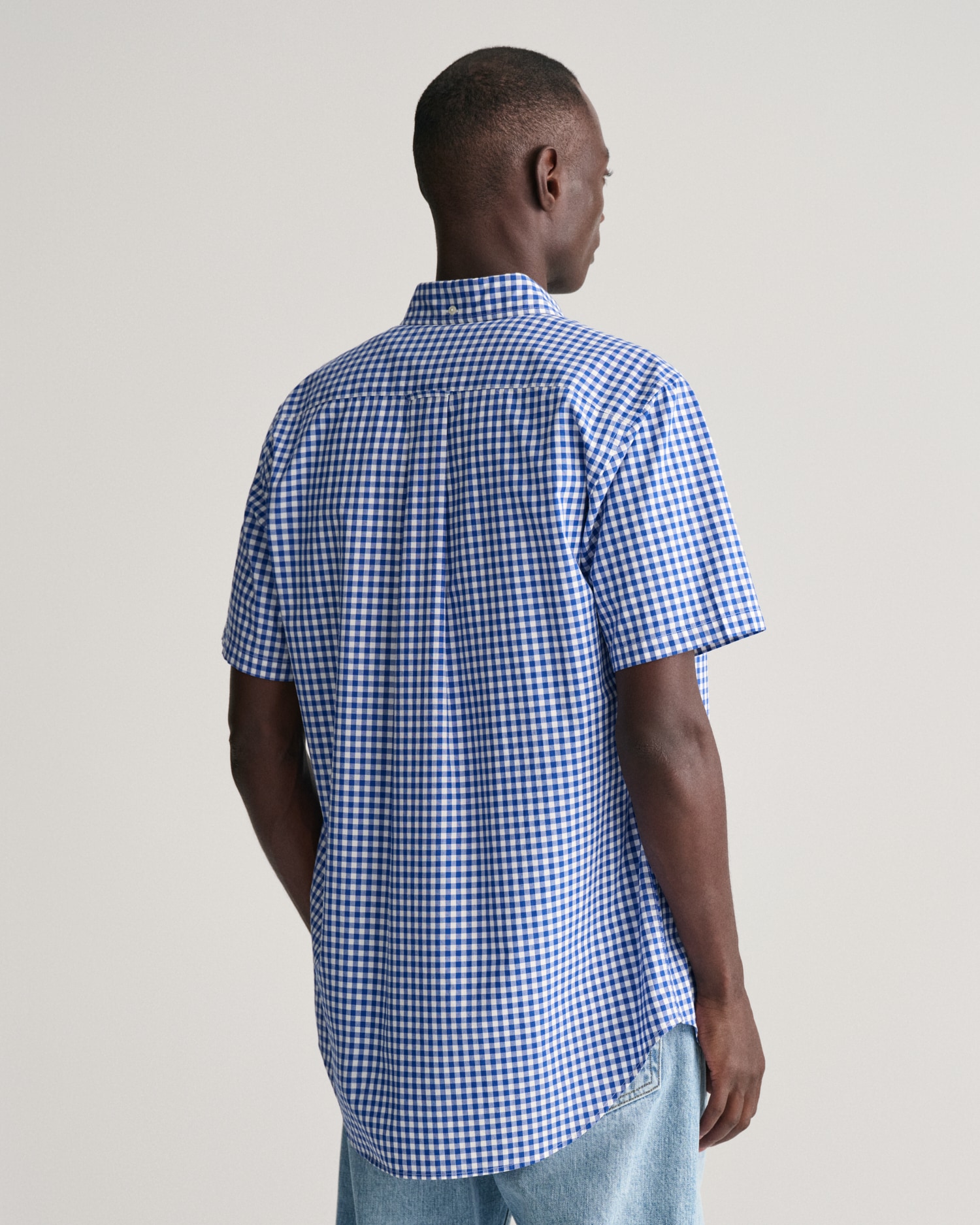 Gant Kurzarmhemd "Regular Fit Gingham Popeline Hemd strapazierfähig pflegel günstig online kaufen