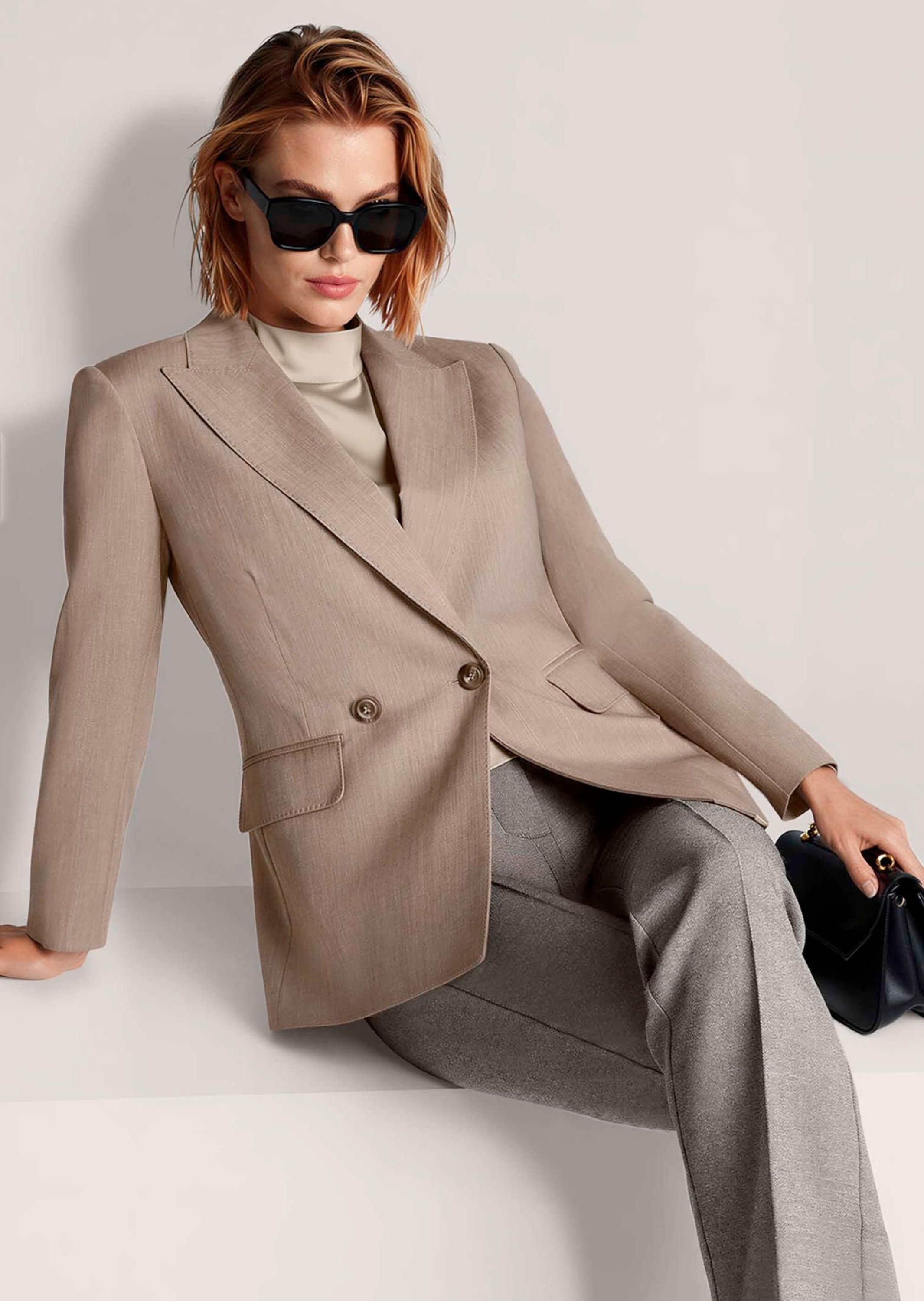 MADELEINE Jackenblazer »Blazer Doppelreiher-Blazer mit Zierstich«
