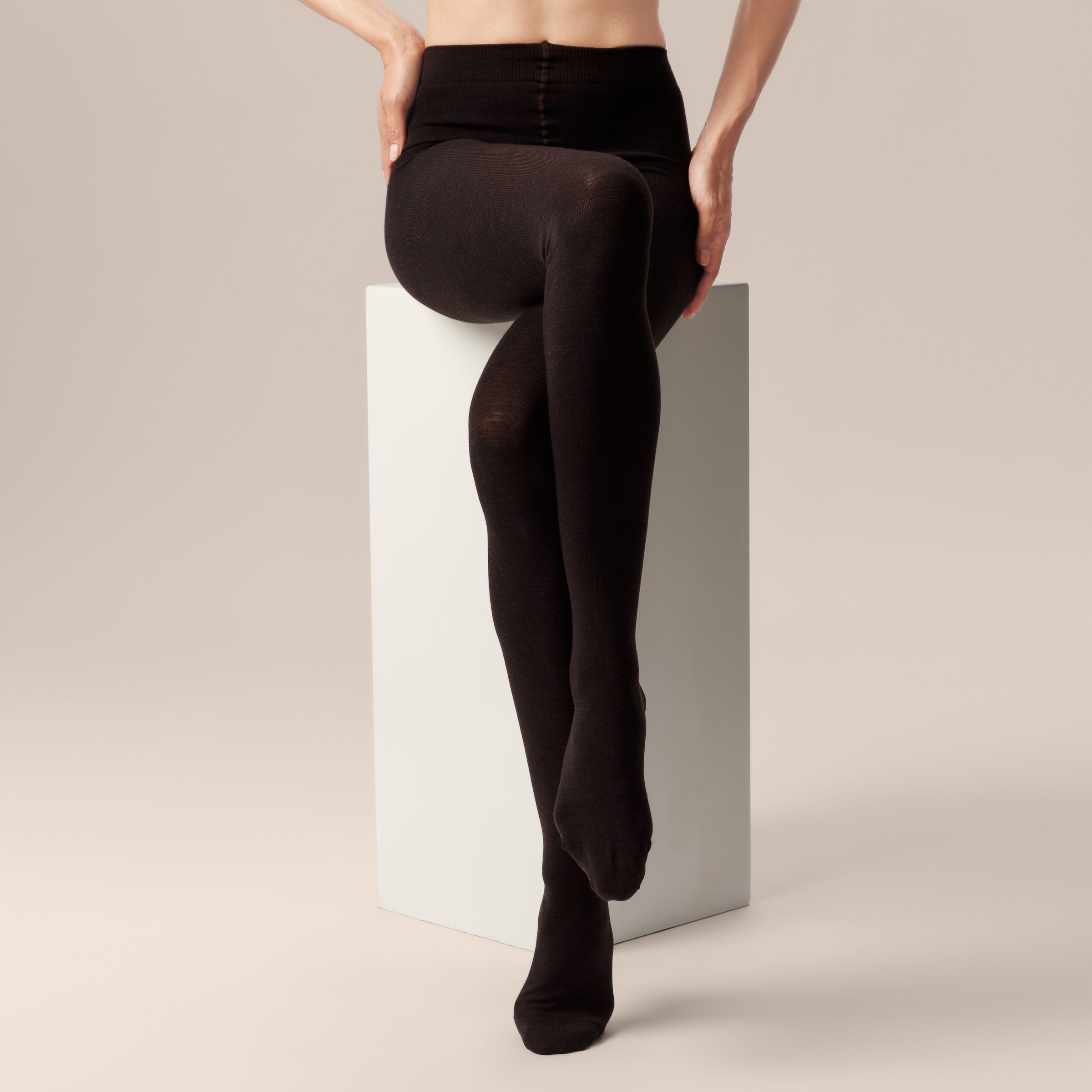 KUNERT Strickstrumpfhose "SOFT WOOL COTTON" 0 DEN Weiche Strickstrumpfhose / Strumpfhose aus Merino- und Baumwolle