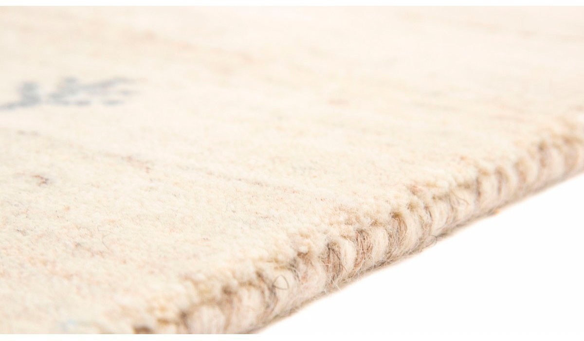 Wollteppich CARPETFINE "Gabbeh Uni, auch als Läufer und Rund erhältlich", weiß, B:80cm H:15mm L:300cm, Wolle, Teppiche, reine Wolle, handgewebt, Gabbeh Loom Tiermotiv, große Farbauswahl 3