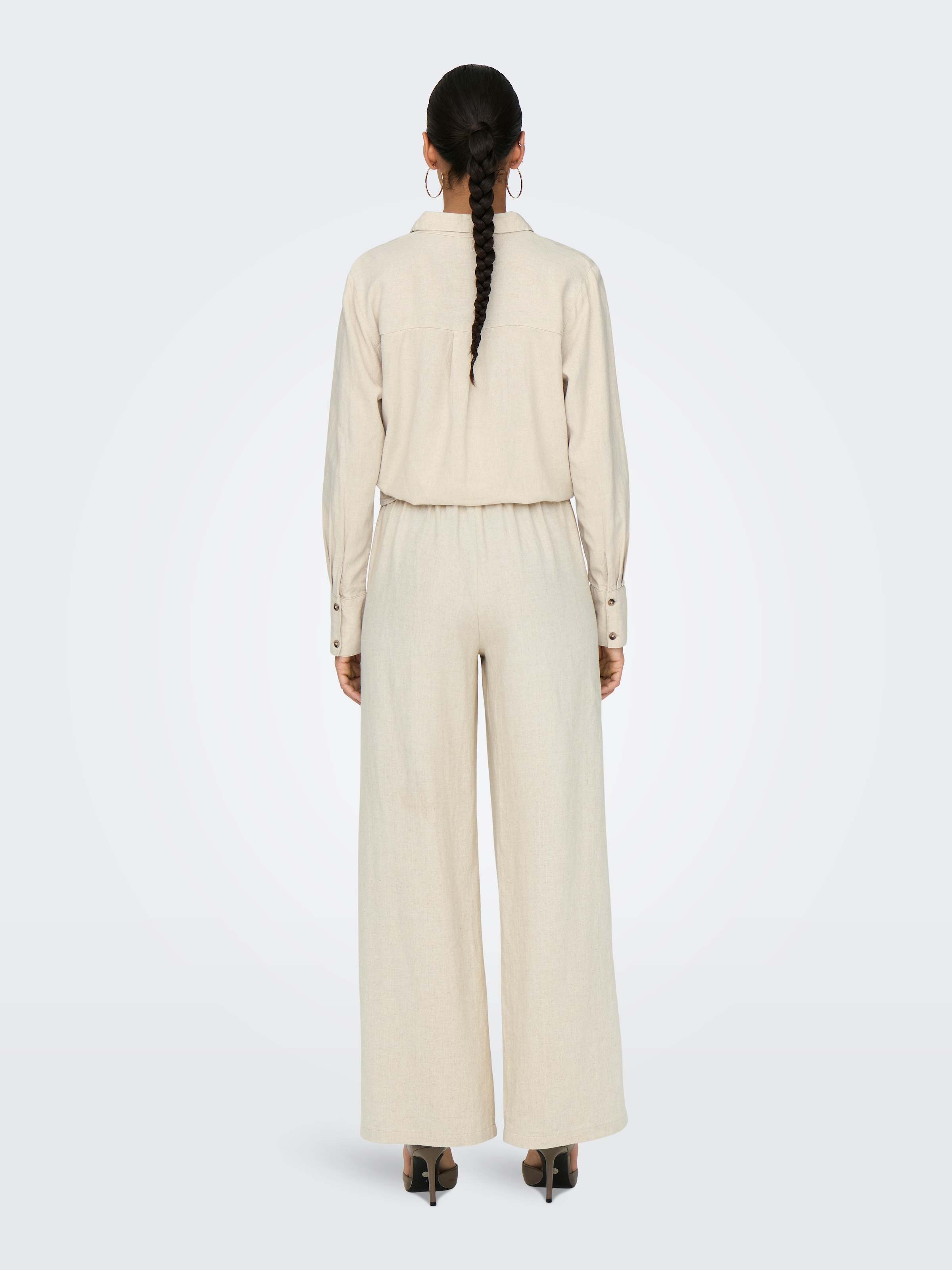 JDY Leinenhose »JDYSAY LINEN HW WIDE PANT WVN NOOS«