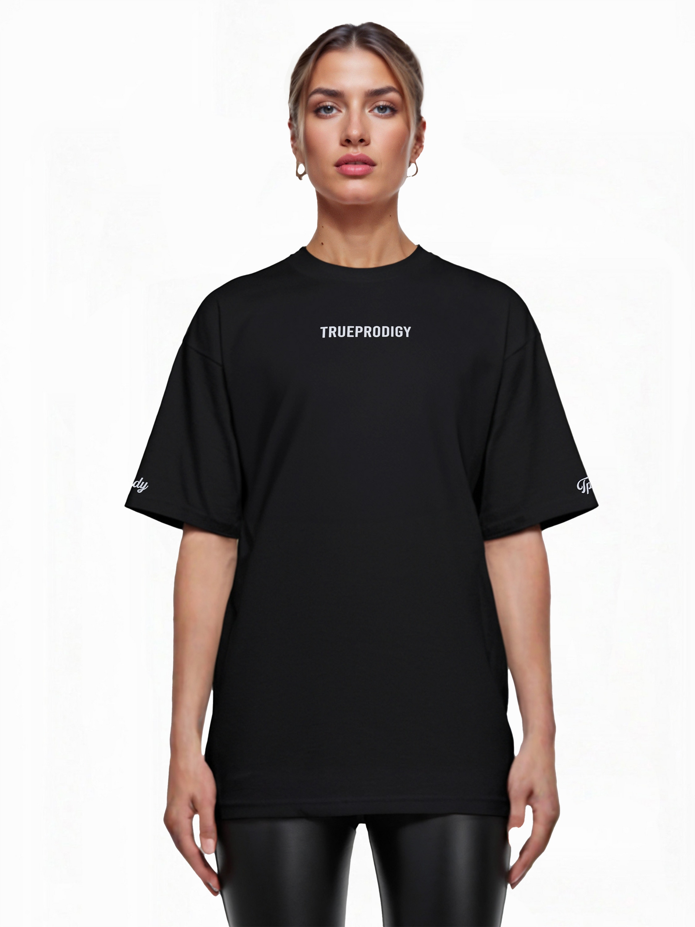 trueprodigy Oversize-Shirt »Kai F diverse Logo Prints Oversized Rundhals«