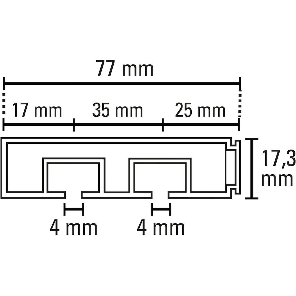 GARDINIA Gardinenschiene »Vorhangschienen Set GK2«, 2 läufig-läufig, Fixmaß