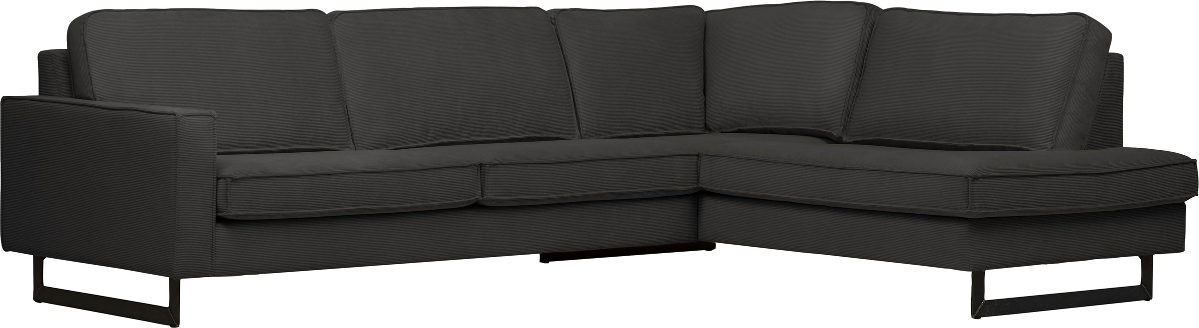 Places of Style Ecksofa "Pinto, 290 cm, Cord, Chenille, Lederoptik, Ottoman günstig online kaufen