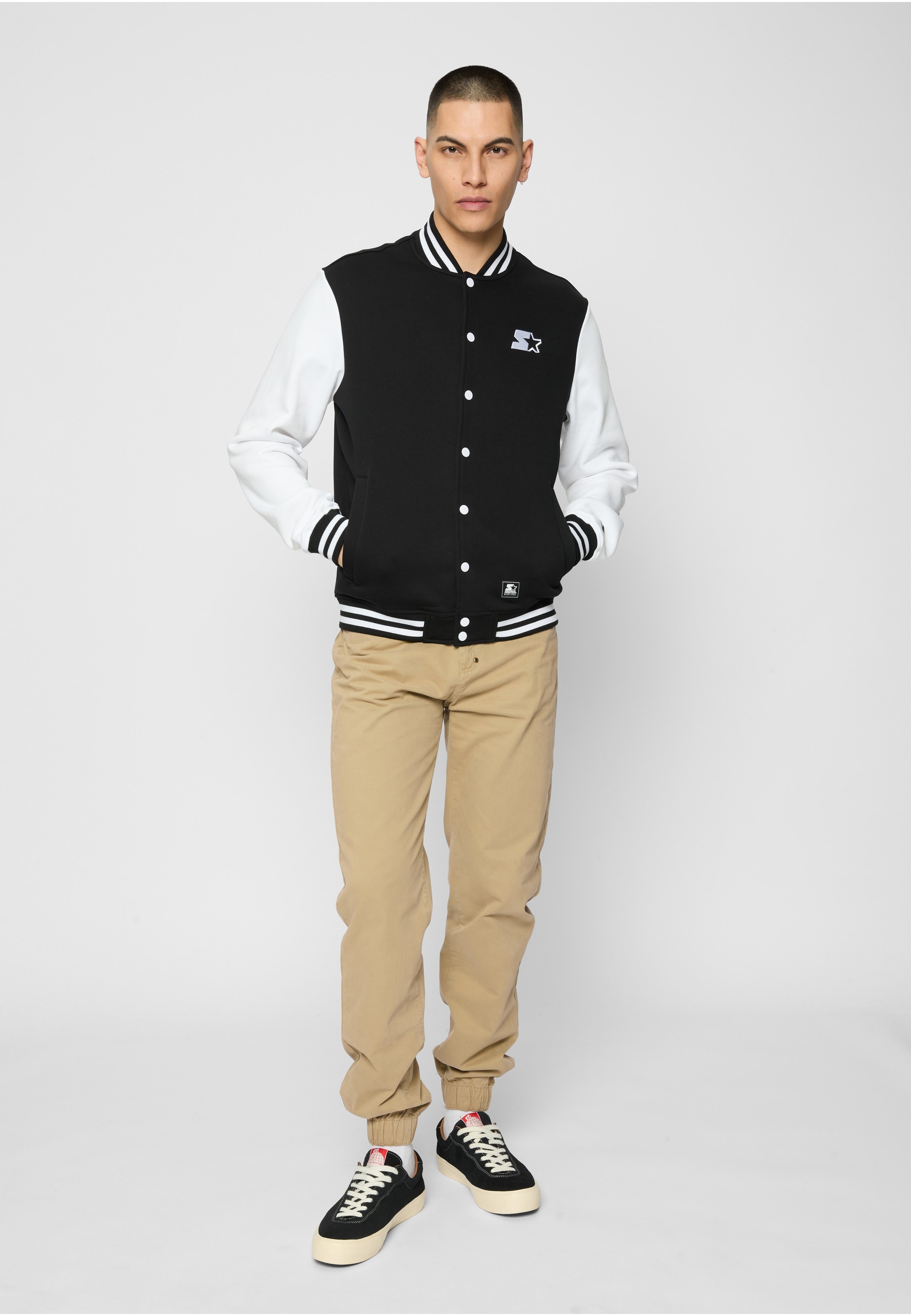 Starter Black Label Allwetterjacke »Starter Black Label Herren Starter College Fleece Jacket« 1 Stk. tlg. ohne Kapuze