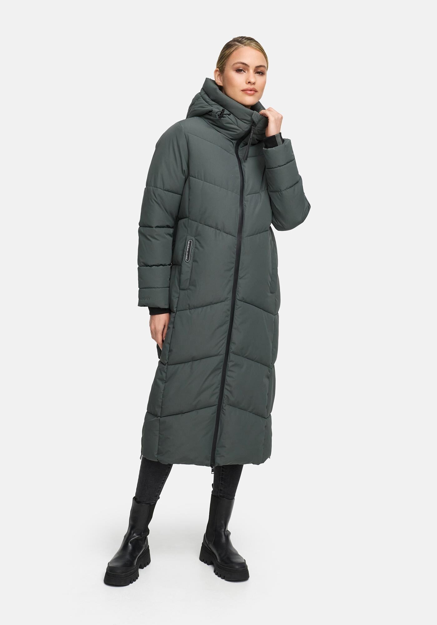 Marikoo Winterjacke "Firella" extra lange Passform und seitliche Belüftungs günstig online kaufen