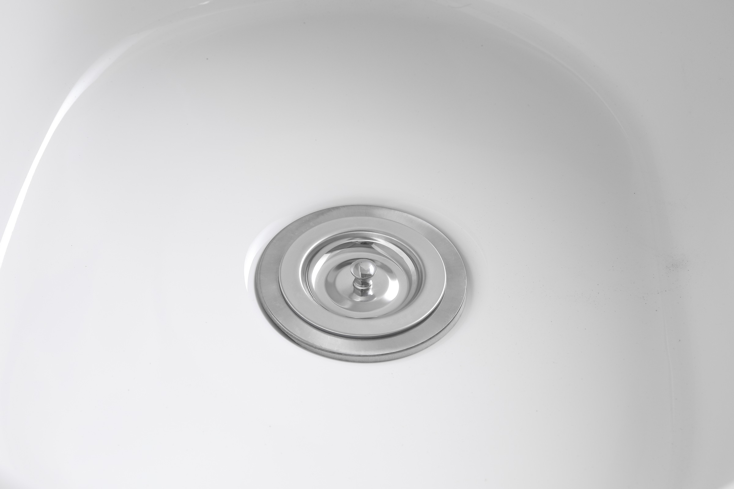 Thumbnail - welltime Küchenspüle "Föhr" inklusive Ab- und Überlaufgarnitur, hochwertige Keramik