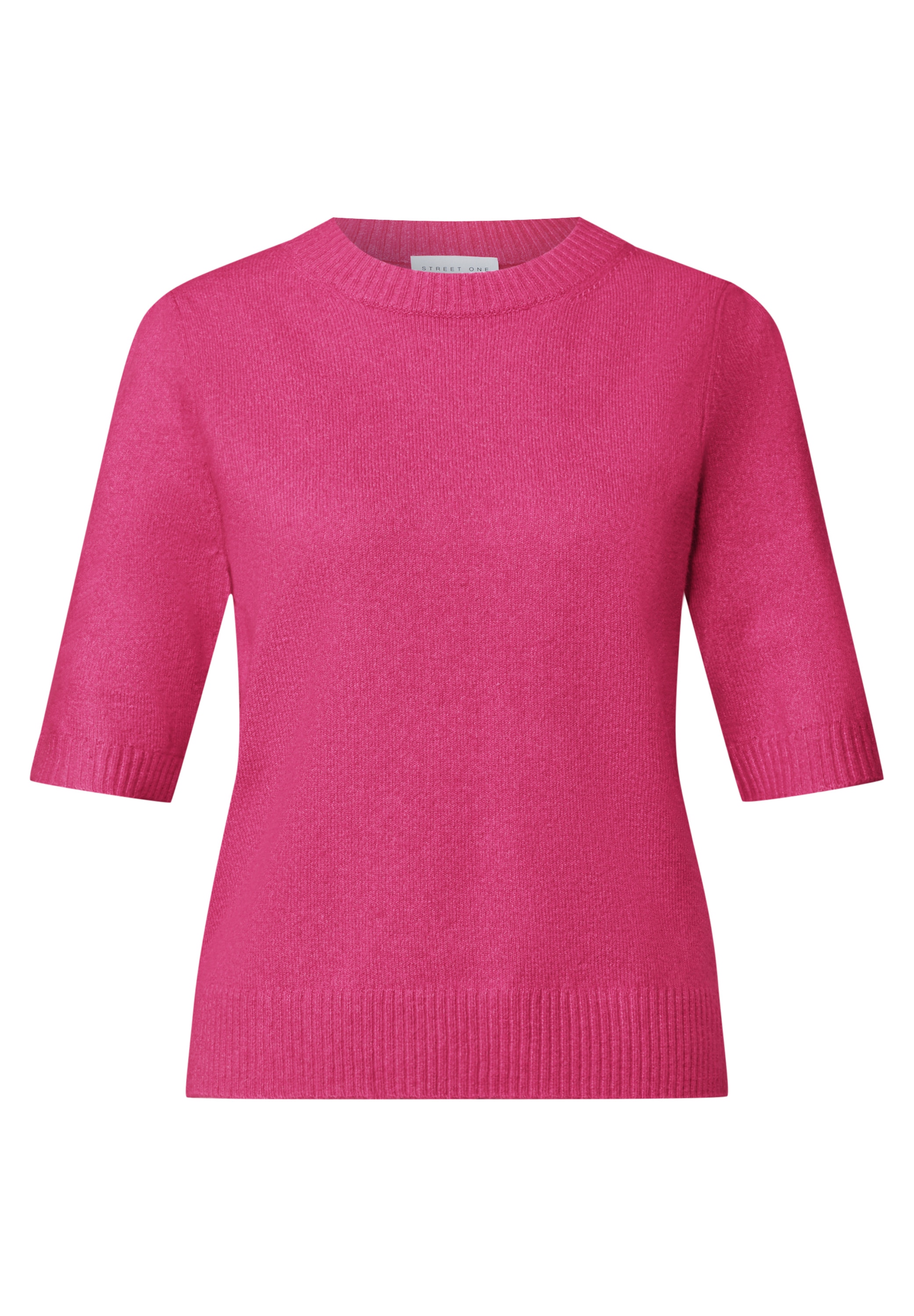 STREET ONE STUDIO Kurzarmpullover mit Raffungen an den Ärmeln
