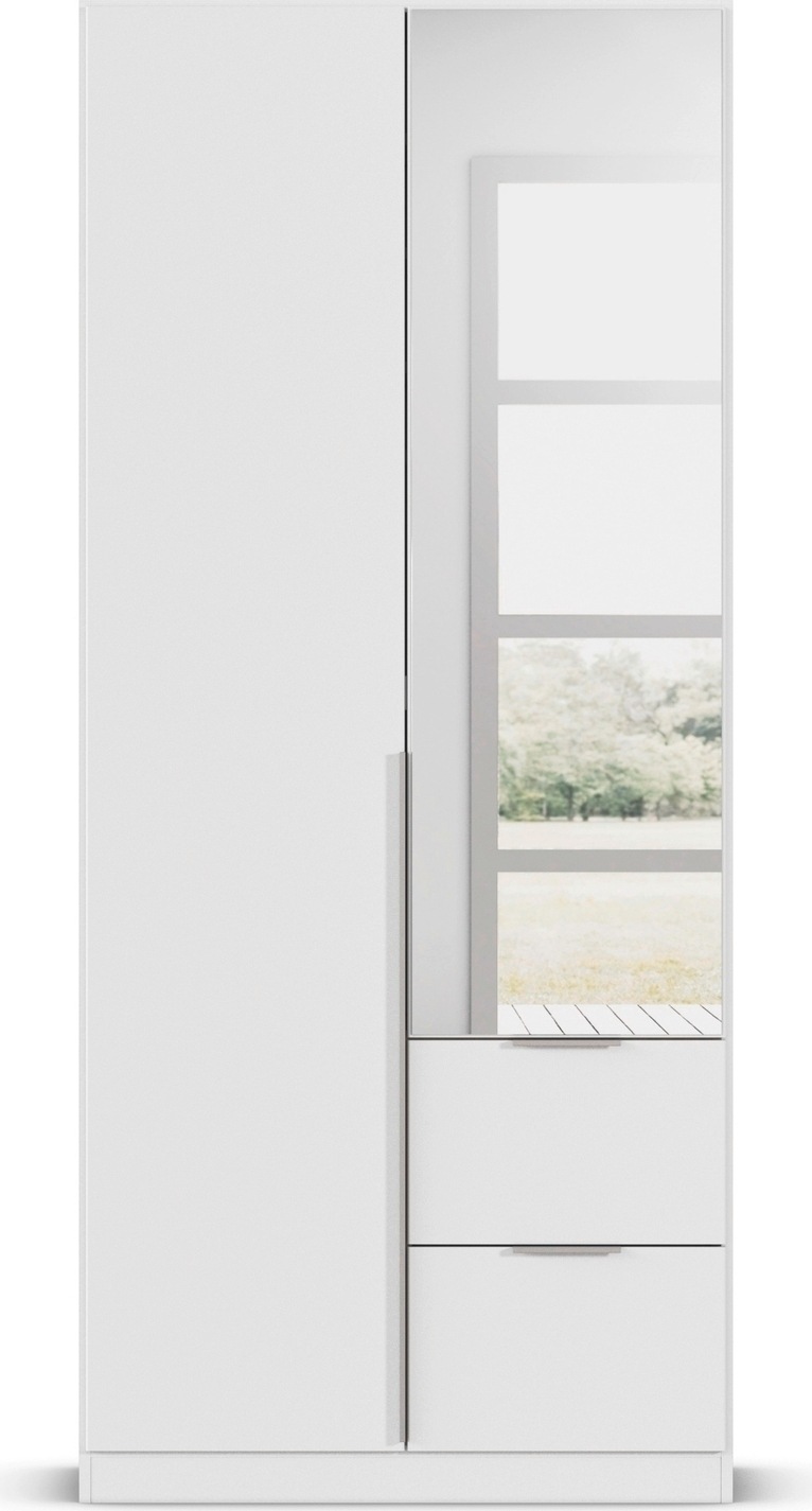 rauch Drehtürenschrank »Kleiderschrank Schrank Garderobe AGORDO mit Dekor- oder Hochglanzfront«, (in zwei Griff-Farben mit Dekor- oder Hochglanzfront), mit Außenschubkästen, in 6 Breiten und 2 Höhen MADE IN GERMANY