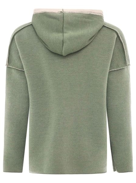 Zwillingsherz Hoodie »"Positive Mind"«, Kapuze, 3/4 Arm, tonaler Schriftzug vorn, Kordelzug