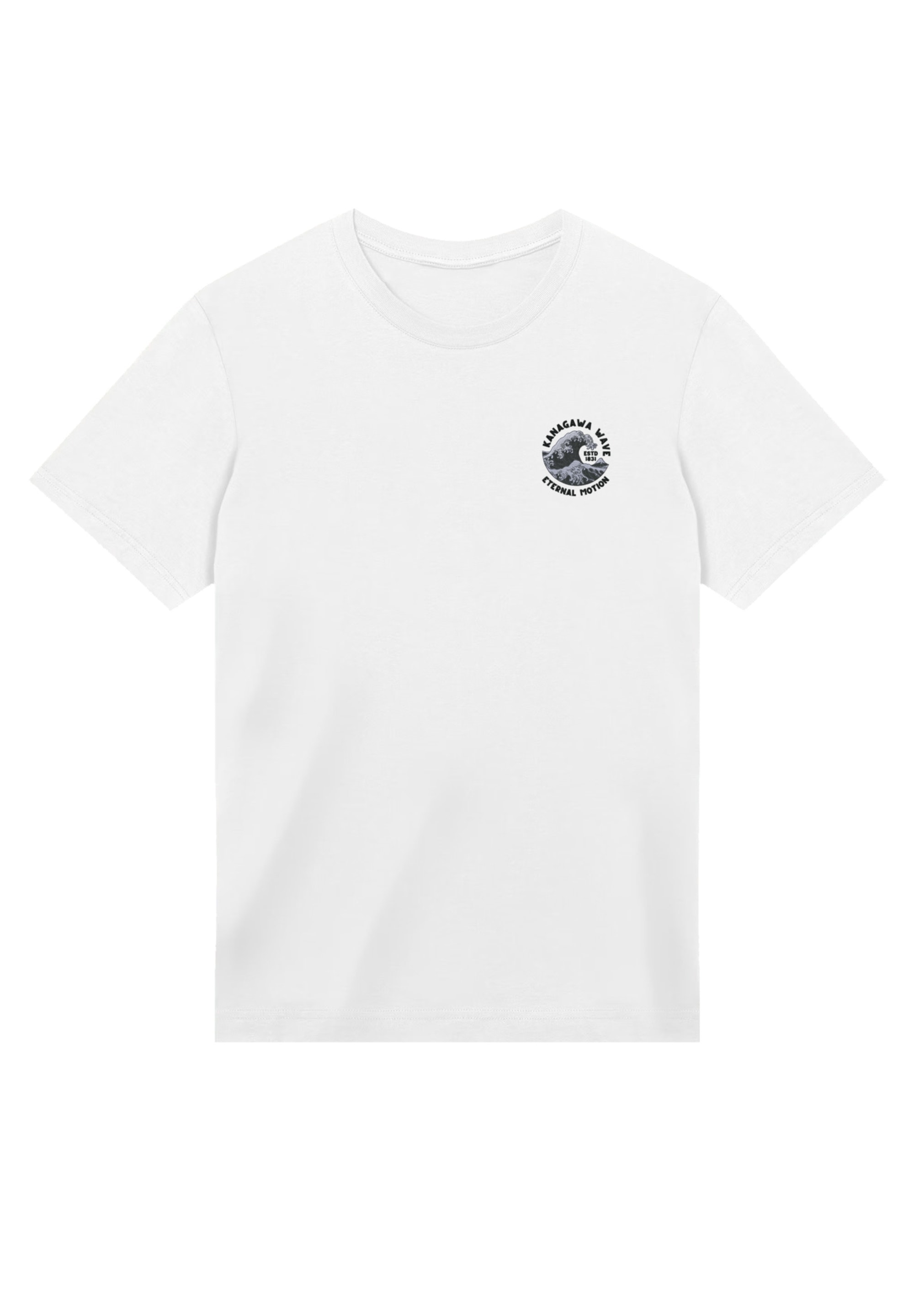 F4NT4STIC T-Shirt »Kanagawa Wave Stickerei«, Premium Qualität