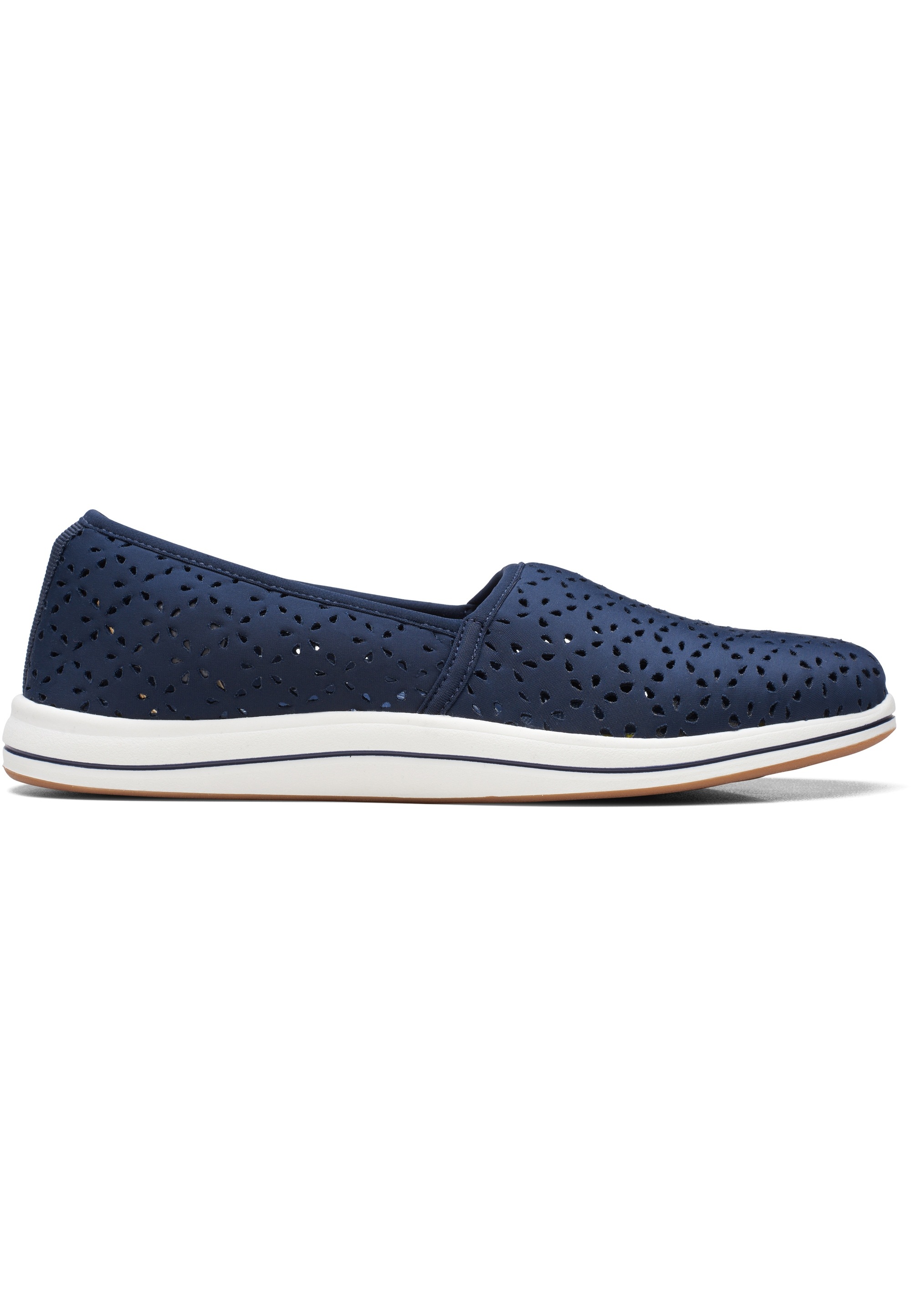 Sandale CLARKS "Brinkley", Damen, Gr. 35,5, blau, Kunstfaser, Schuhe Sandale, mit stylischem perforiertem Design 2