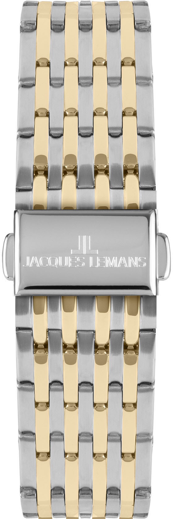 Jacques Lemans Quarzuhr »London«, Armbanduhr, Herrenuhr, Edelstahlarmband, analog, Wochentag, Tag