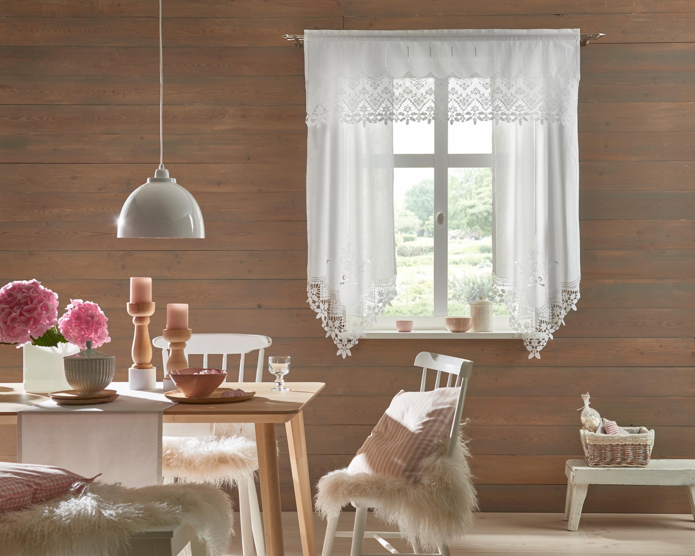 HOSSNER - ART OF HOME DECO Querbehang "Staffelsee" Stangendurchzug 1 Stk. t günstig online kaufen