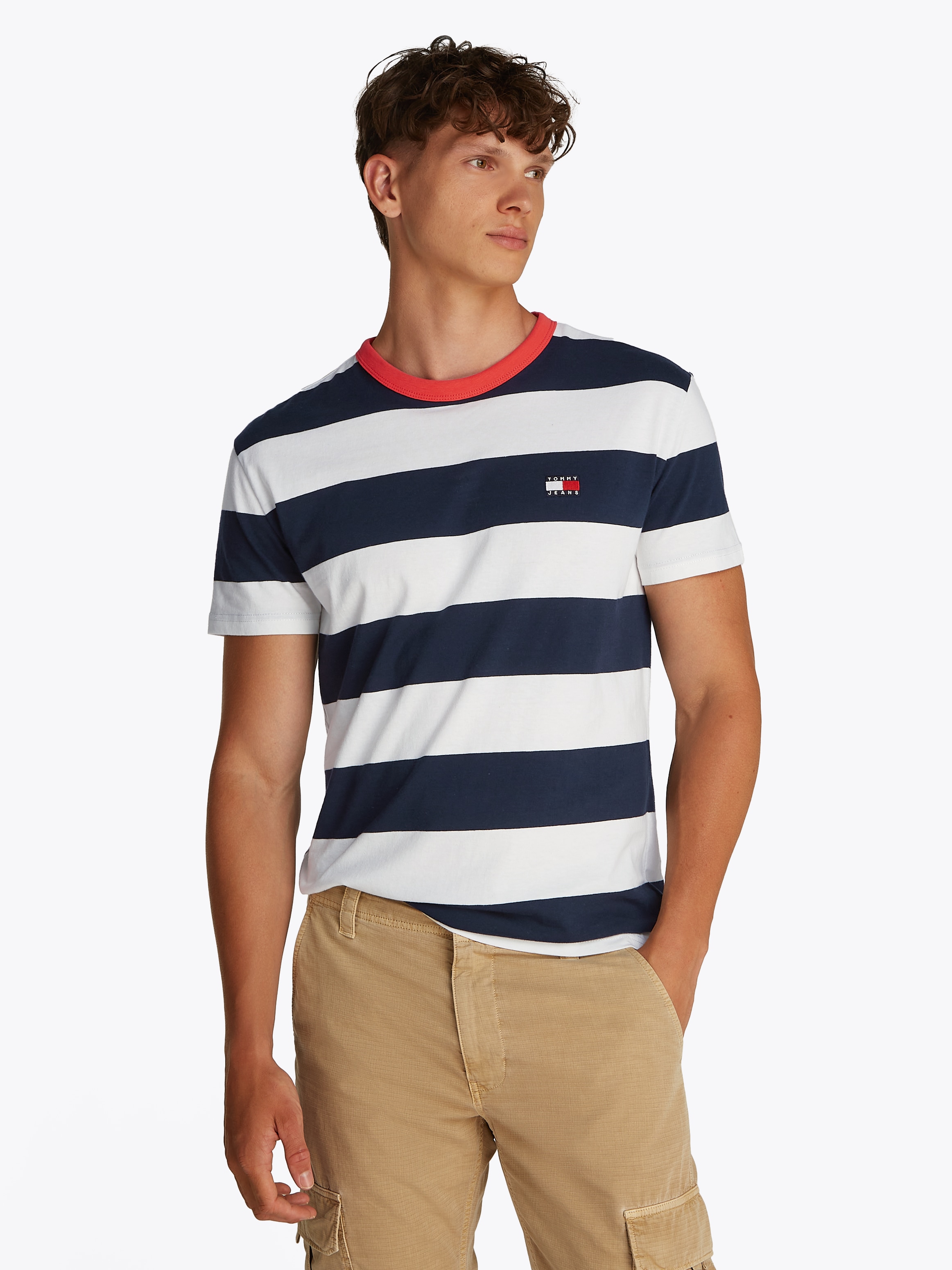 Tommy Jeans T-Shirt "TJM REG BOLD STRIPE TEE" günstig online kaufen