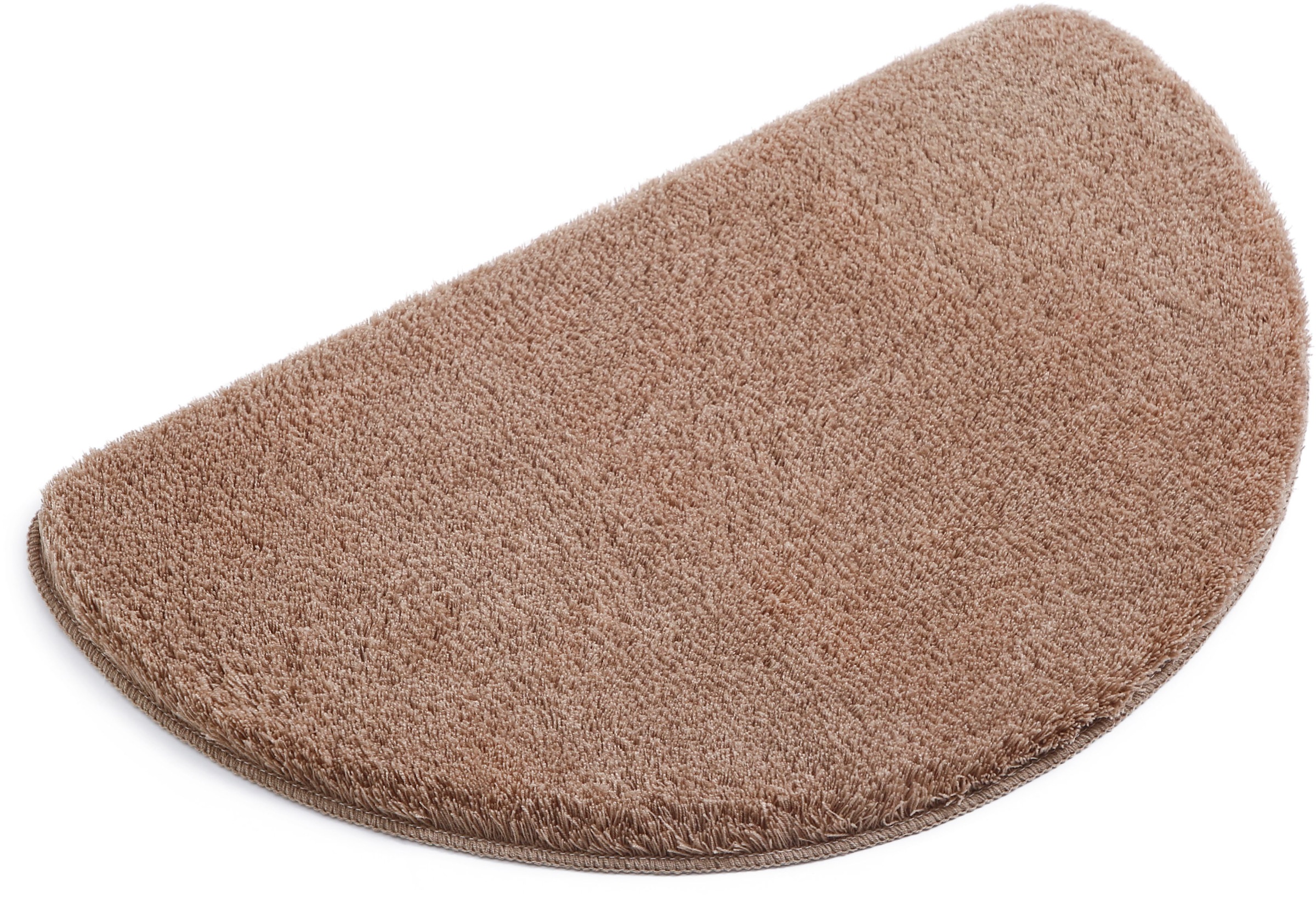 my home Badematte »Merida, Badvorleger, Badezimmer Teppich«, rutschhemmend beschichtet, fußbodenheizungsgeeignet-schnell trocknend-strapazierfähig, Badteppich, Uni Farben, rechteckig, rund & als 2-tlg. Set erhältlich