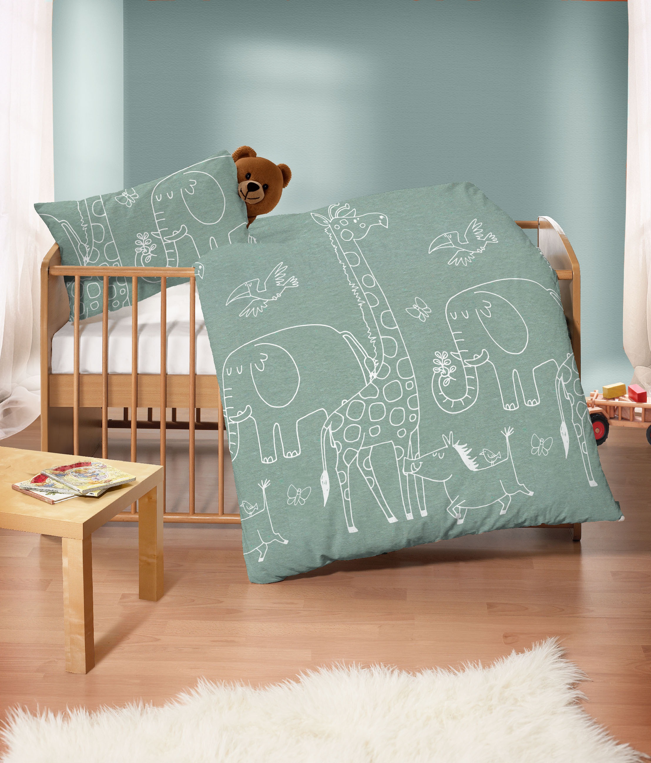 Biberna Kinderbettwäsche "0840520" 2 Stk. tlg. kuschelig warm, samtweich, M günstig online kaufen