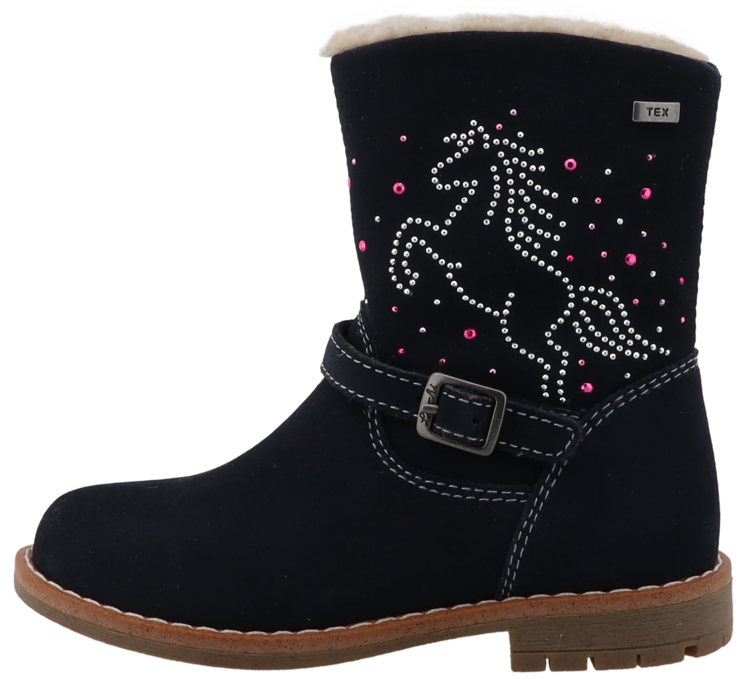 Lurchi Winterboots »Freya TEX«, Stiefel mit Glitzer-Pferd, Größenschablone zum Download