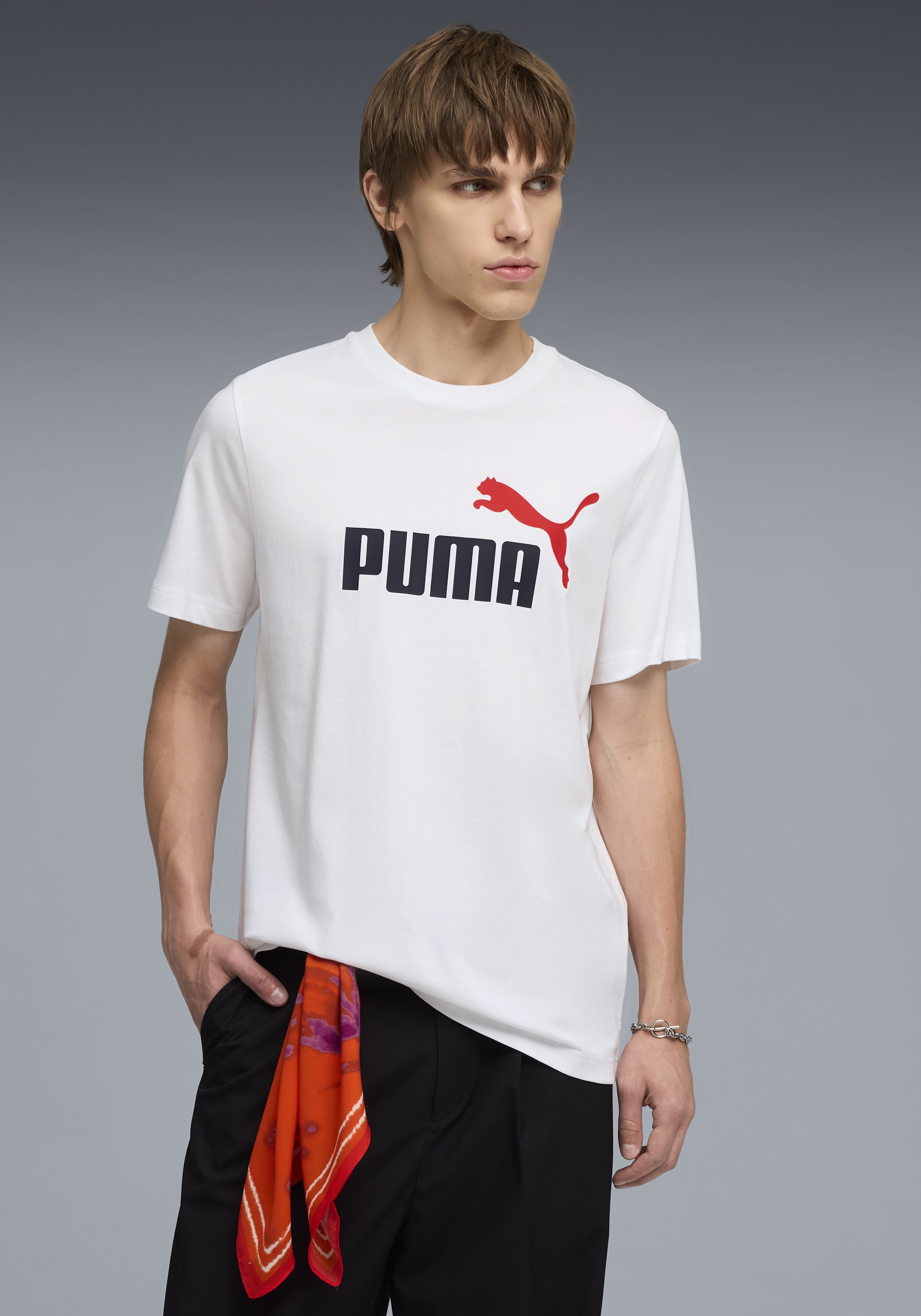 PUMA T-Shirt "GRAPHICS 2 COLOR NO. 1 LOGO TEE" Regular Fit, Kurzarm, Rundha günstig online kaufen