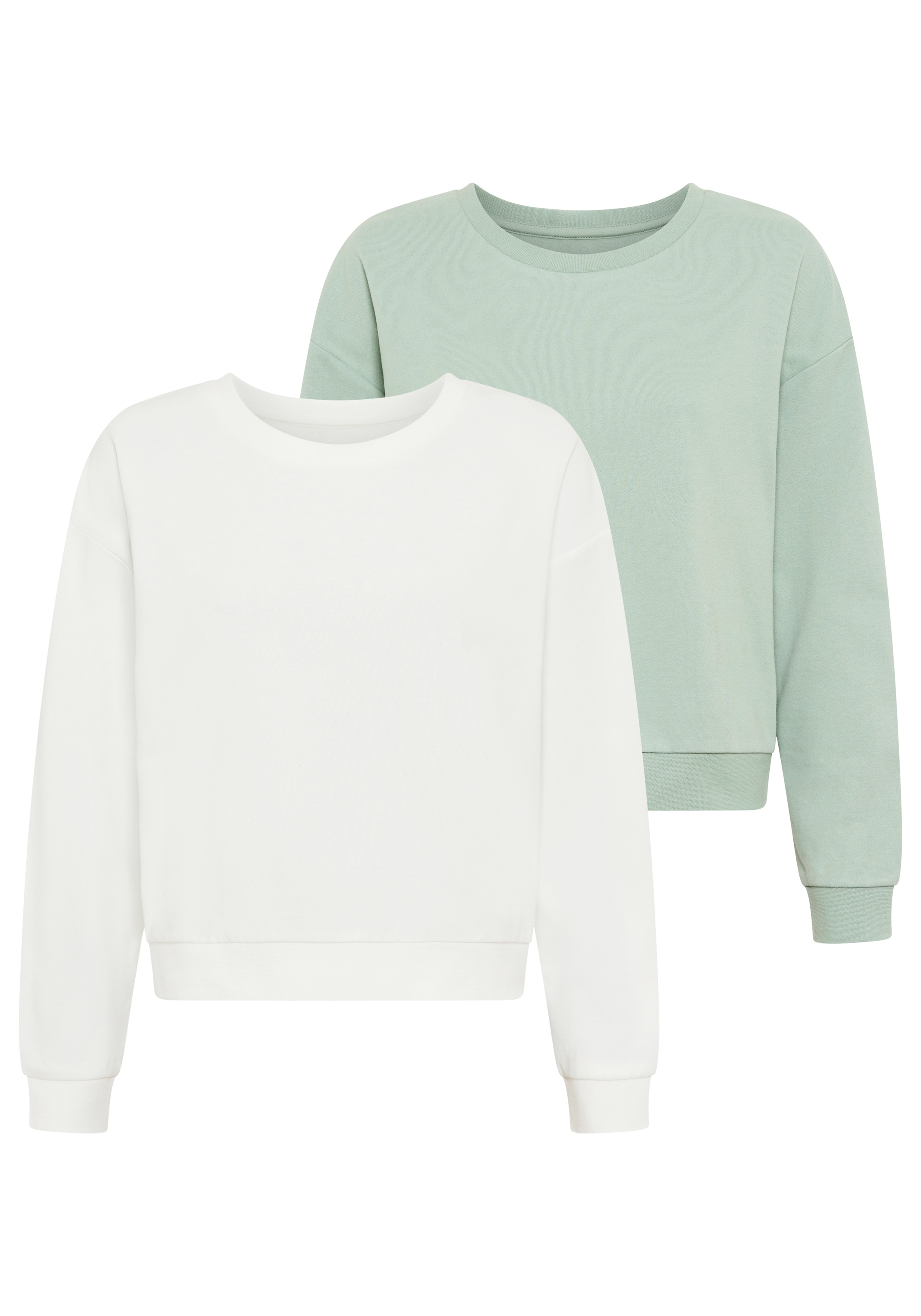 Flashlights Sweatshirt, im Basic-Stil, Langarm, Rundhalsausschnitt, mit Rip günstig online kaufen