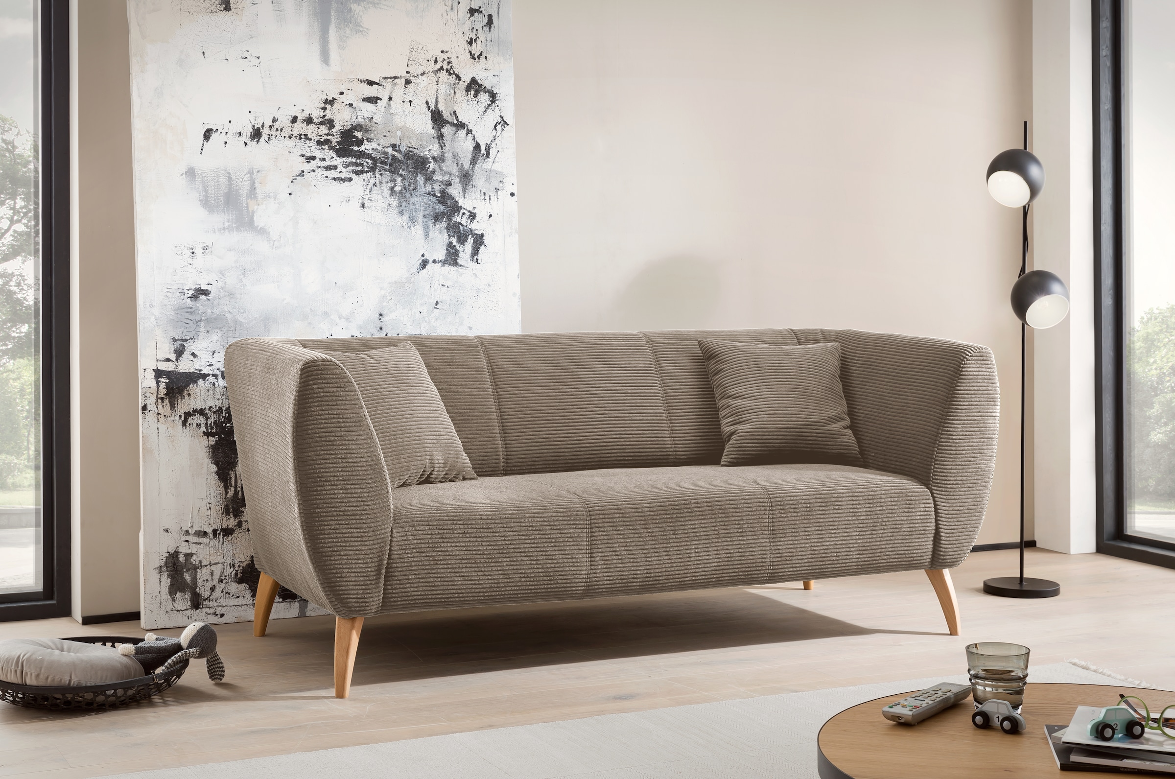 INOSIGN Polstergarnitur »Colori«, (Set, 2 tlg., 3-Sitzer und 2-Sitzer), auch als Loveseat erhältlich