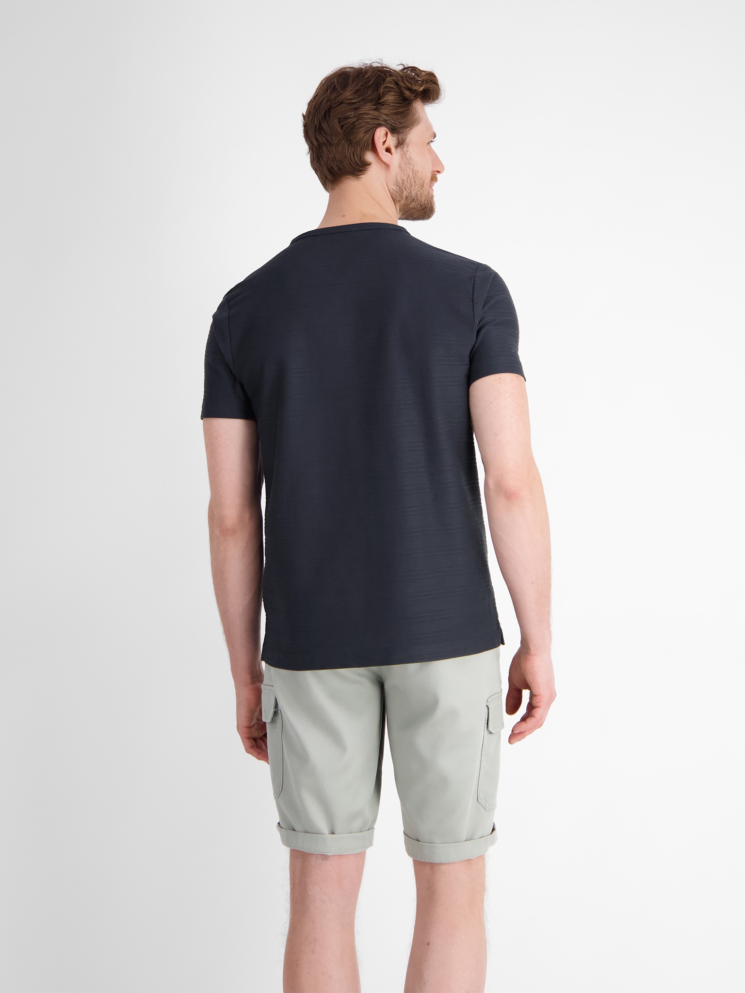 LERROS Kurzarmshirt, mit Serafino-Kragen und kurzer Knopfleiste günstig online kaufen