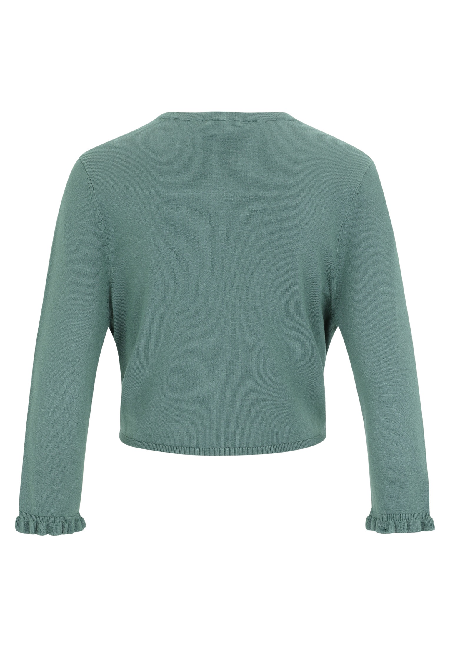 Thumbnail - Cartoon Strickjacke "Cartoon Damen Strick-Cardigan mit Rüschen", Rüschen