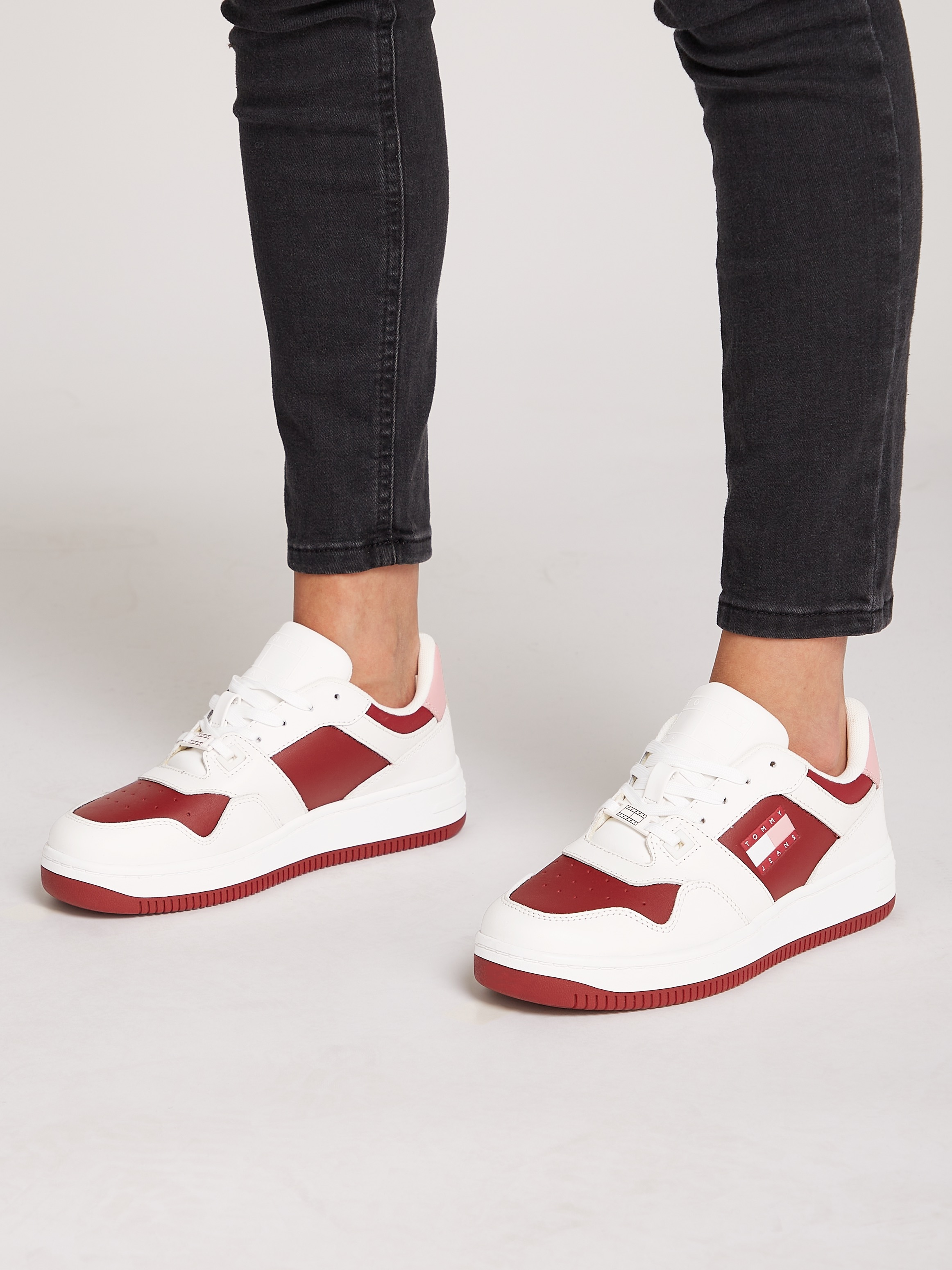 Tommy Jeans Plateausneaker "TJW RETRO BASKET TONAL LOGO", Freizeitschuh, Ha günstig online kaufen